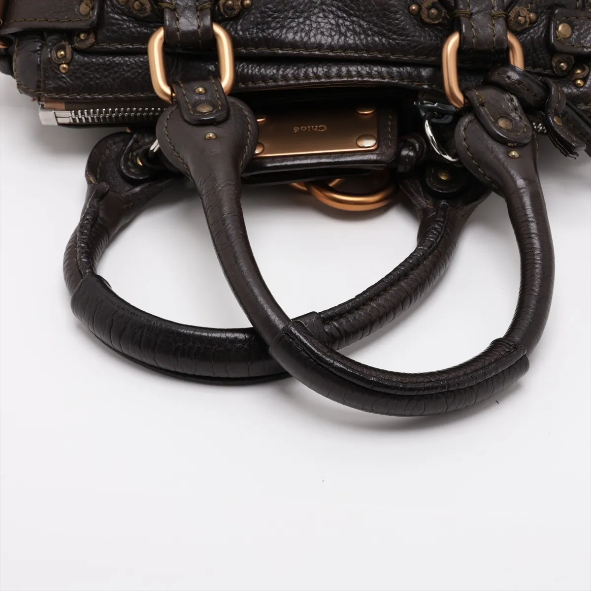 Paddington Leather Handbag, Green — view 5