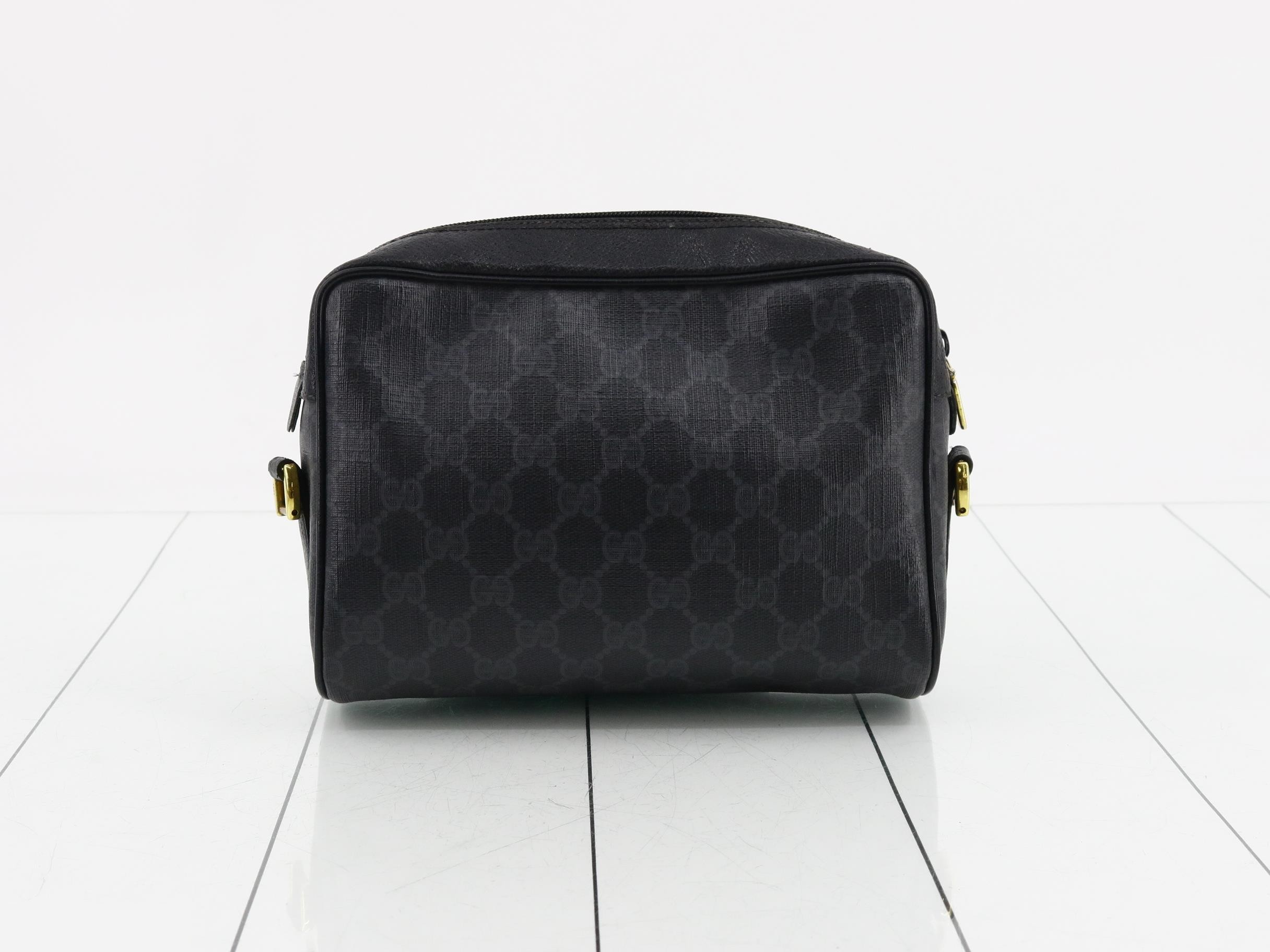 GG Supreme Sherry Line Shoulder Bag, Black — view 2