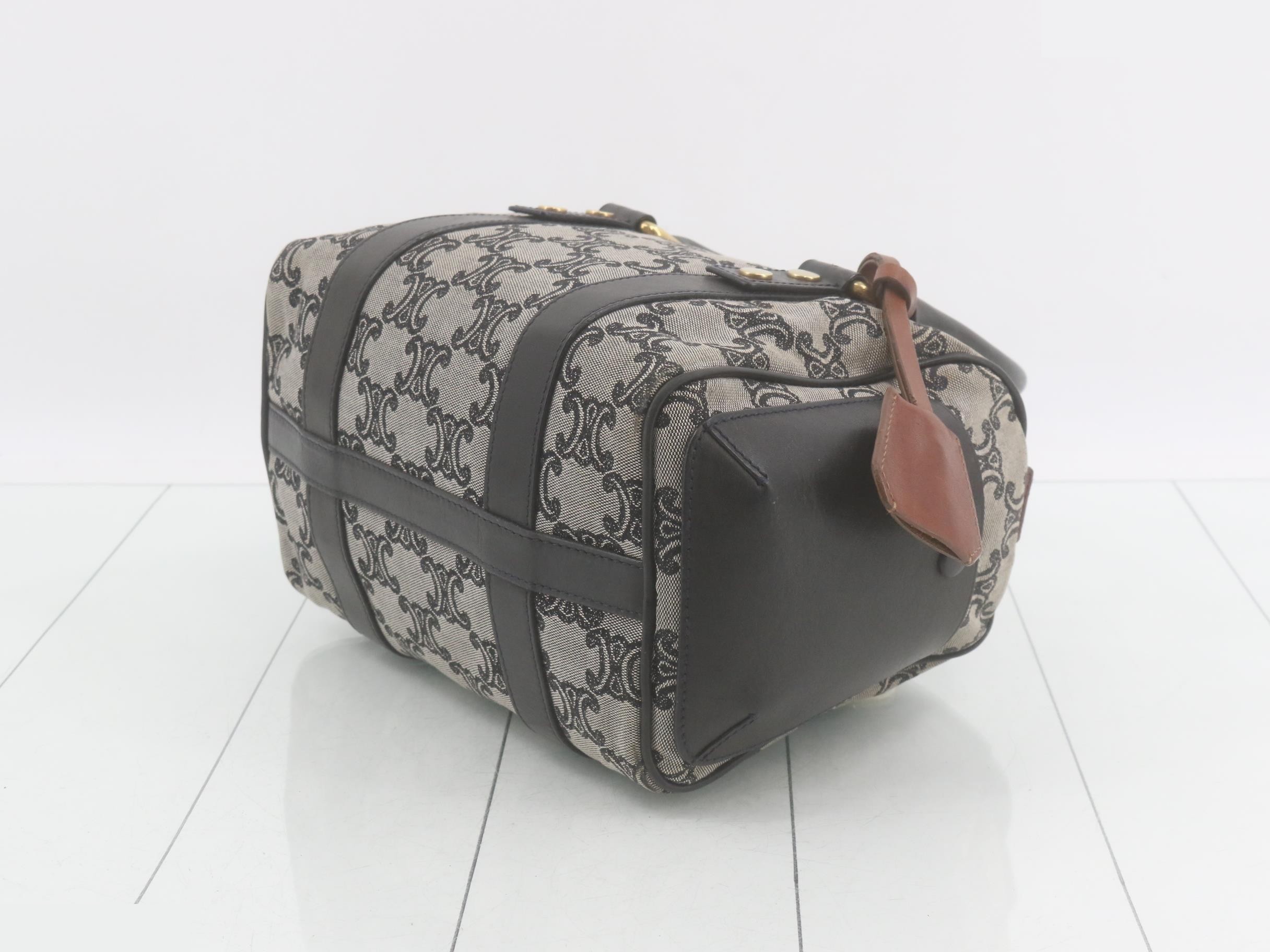 Triomphe Mini Boston Bag Handbag Clochette — view 6