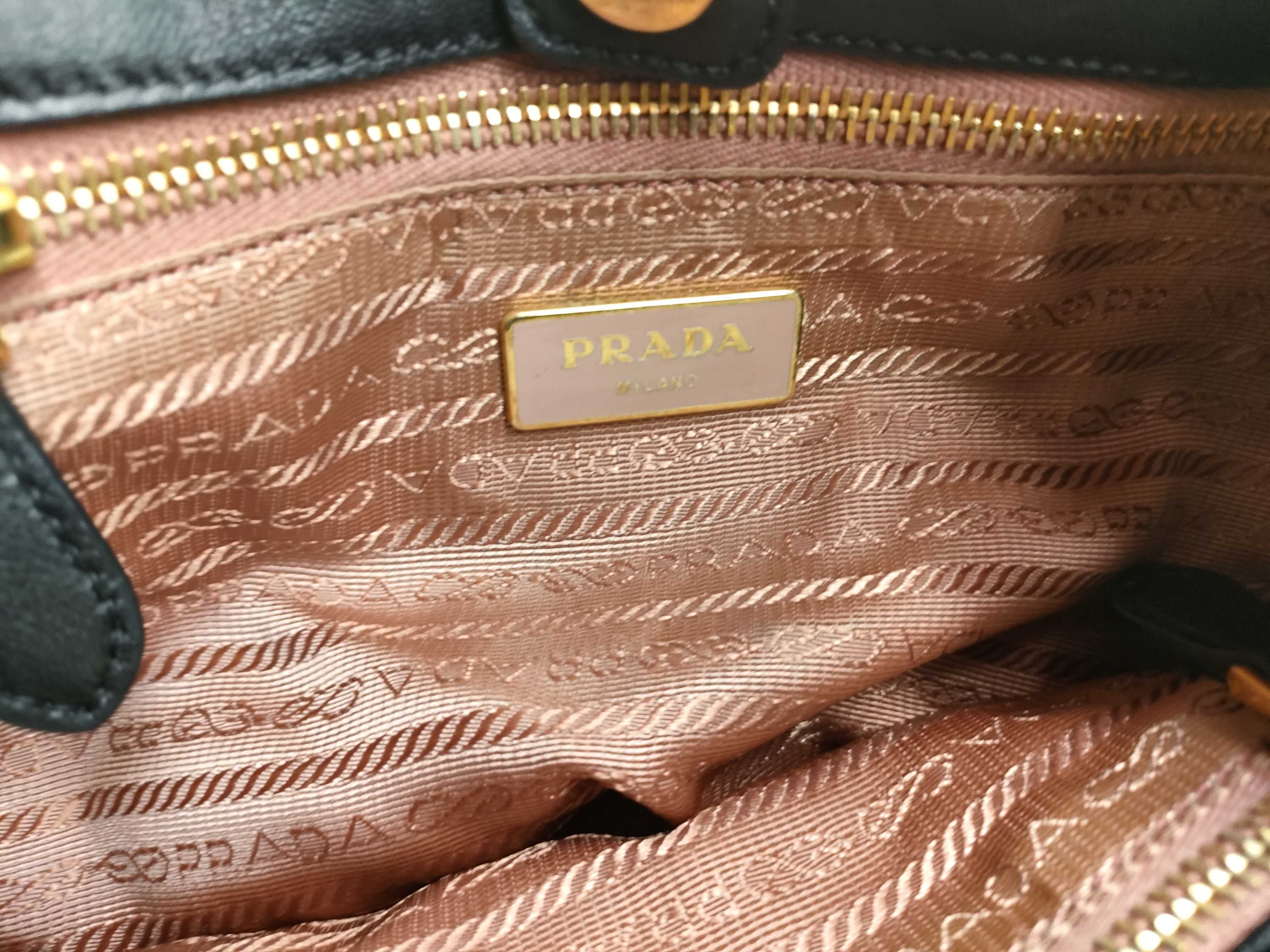 Nylon Handbag with Ribbon, Nylon x Leather Handbag — view 9