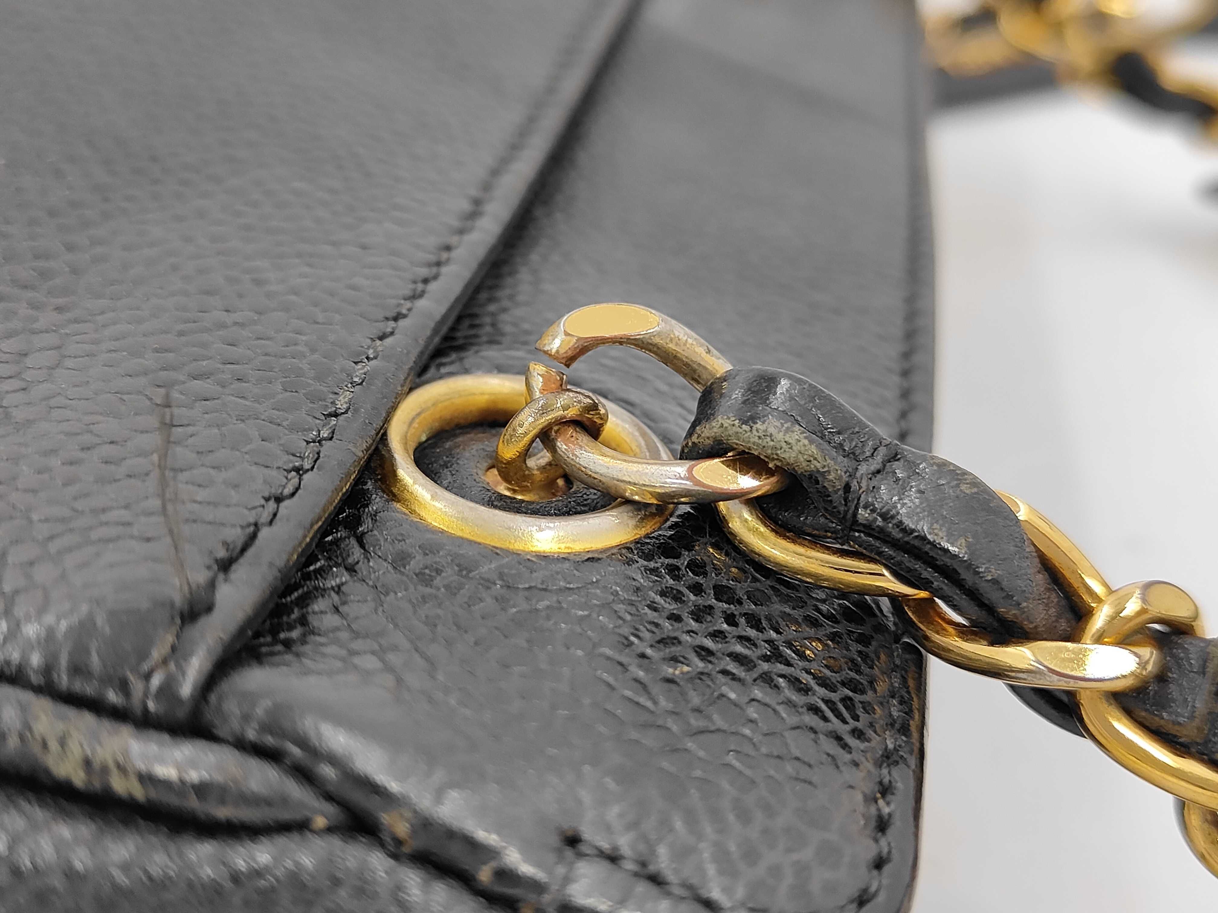 Chain Tote Black Shoulder Bag — view 5