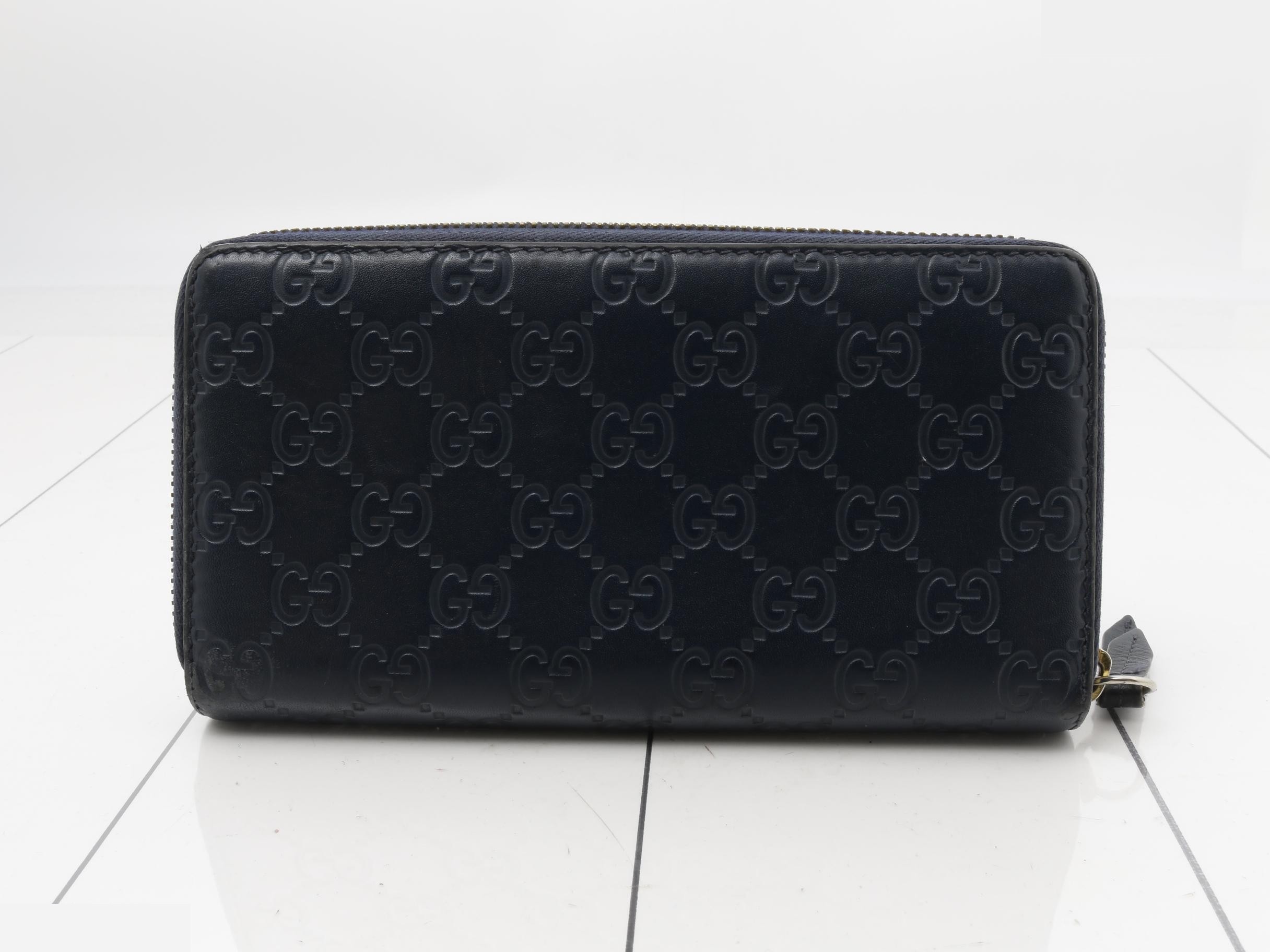 Guccissima round zipper long wallet — view 2