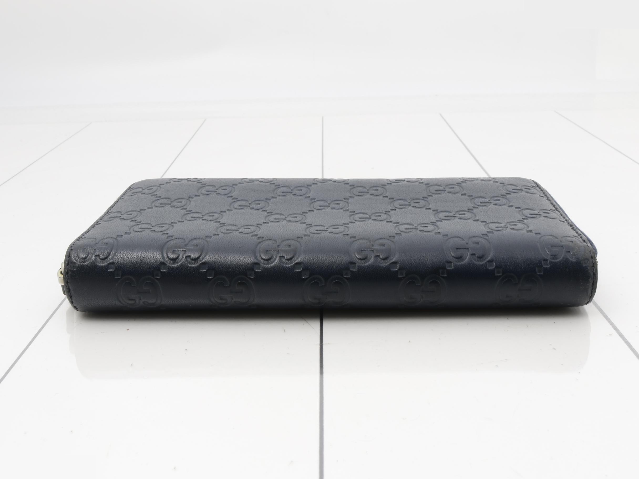Guccissima round zipper long wallet — view 3