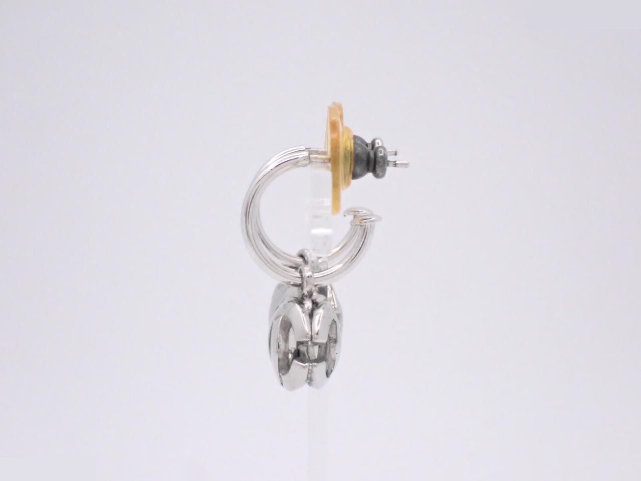 Coco Mark Silver Earrings — view 3
