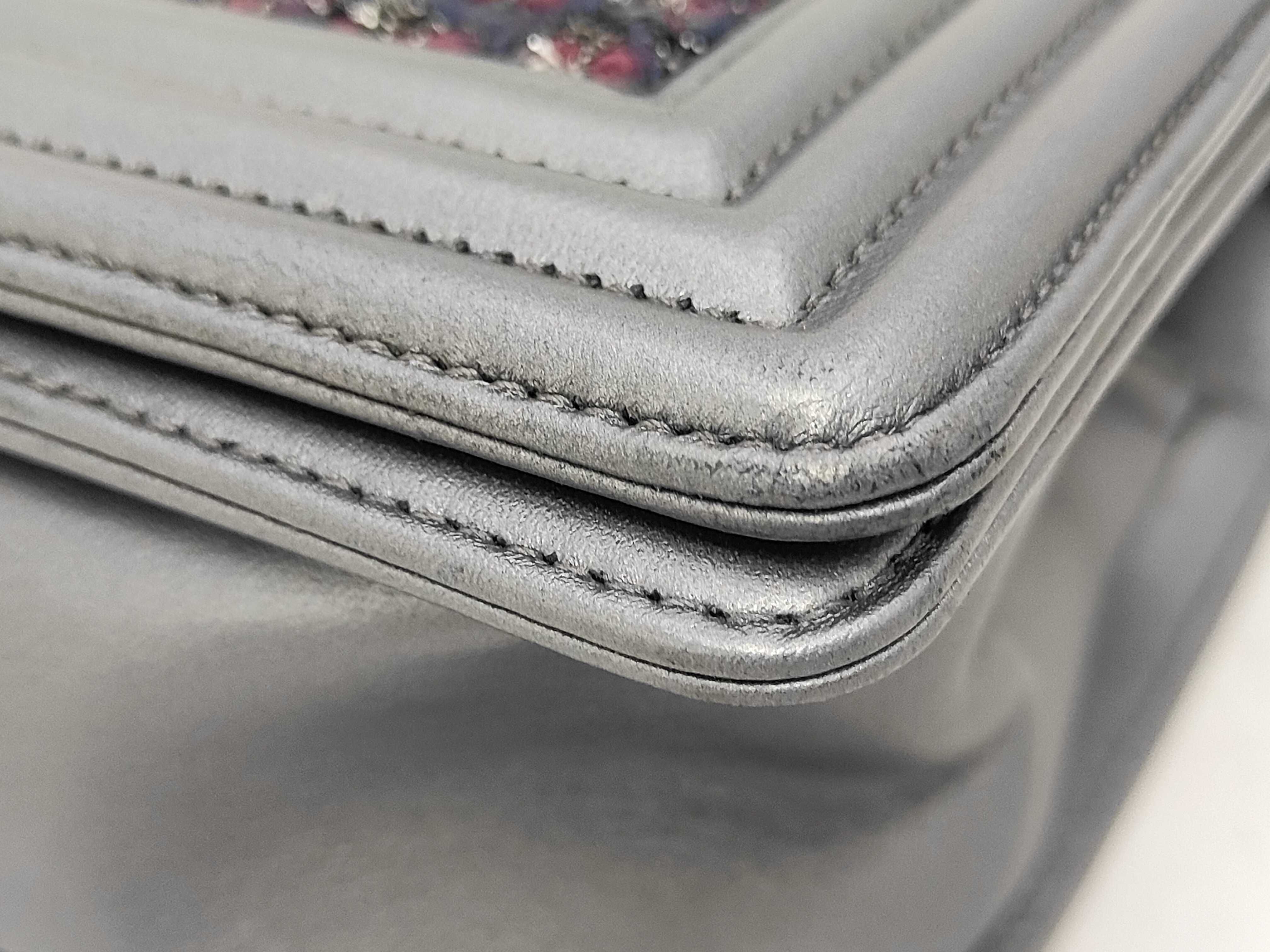 Boy Chanel Tweed x Lambskin Chain Shoulder Bag — view 7