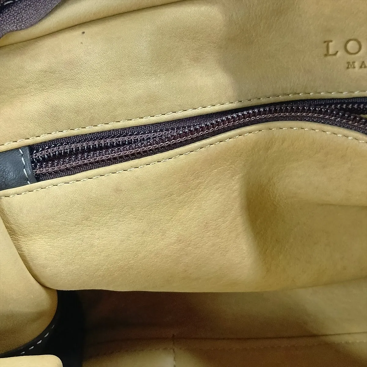 Amazona 28 Suede and Leather Handbag, Beige and Brown — view 14