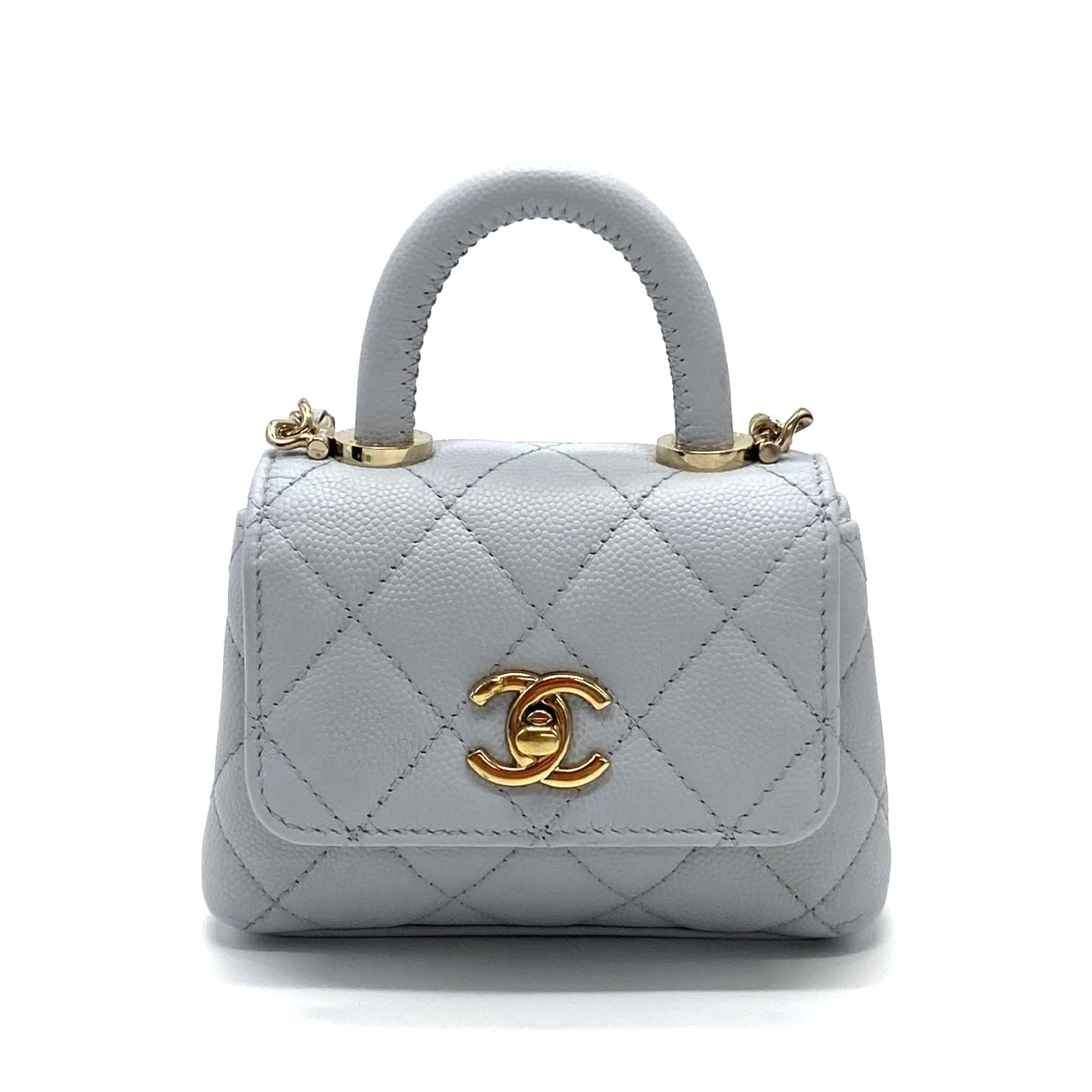 Mini Coco Handle 2-way Caviar Skin Hand and Shoulder Bag — view 2