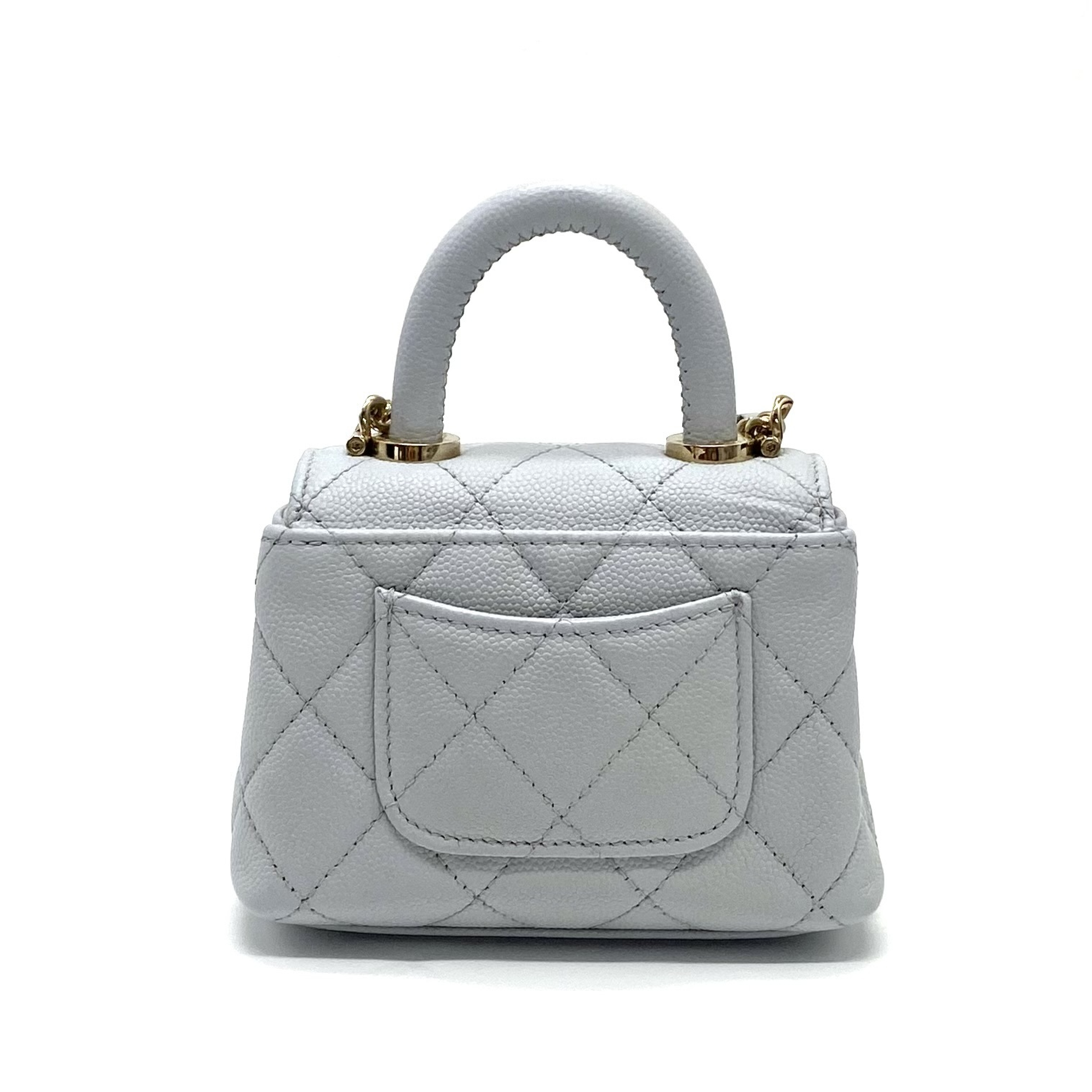 Mini Coco Handle 2-way Caviar Skin Hand and Shoulder Bag — view 3