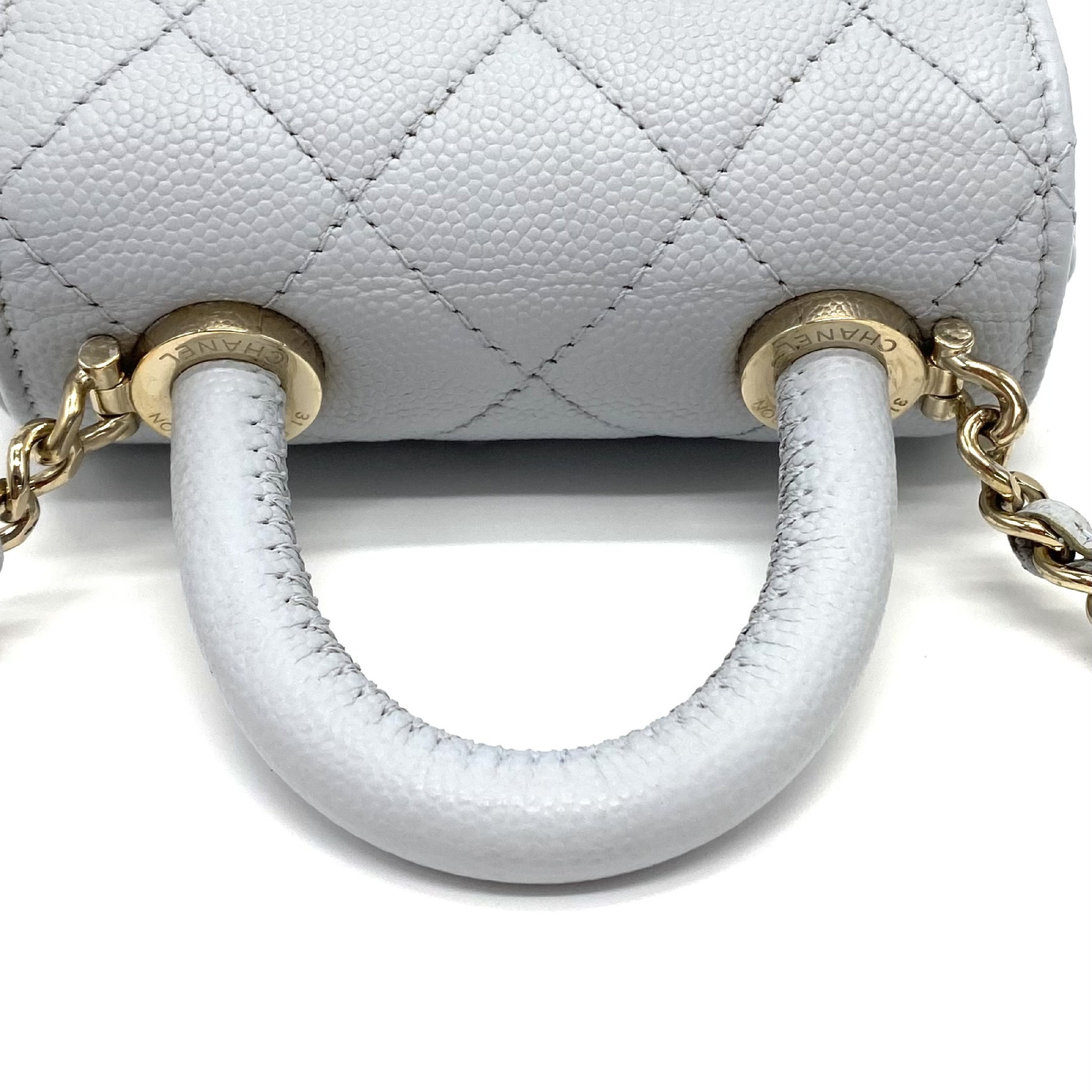 Mini Coco Handle 2-way Caviar Skin Hand and Shoulder Bag — view 6