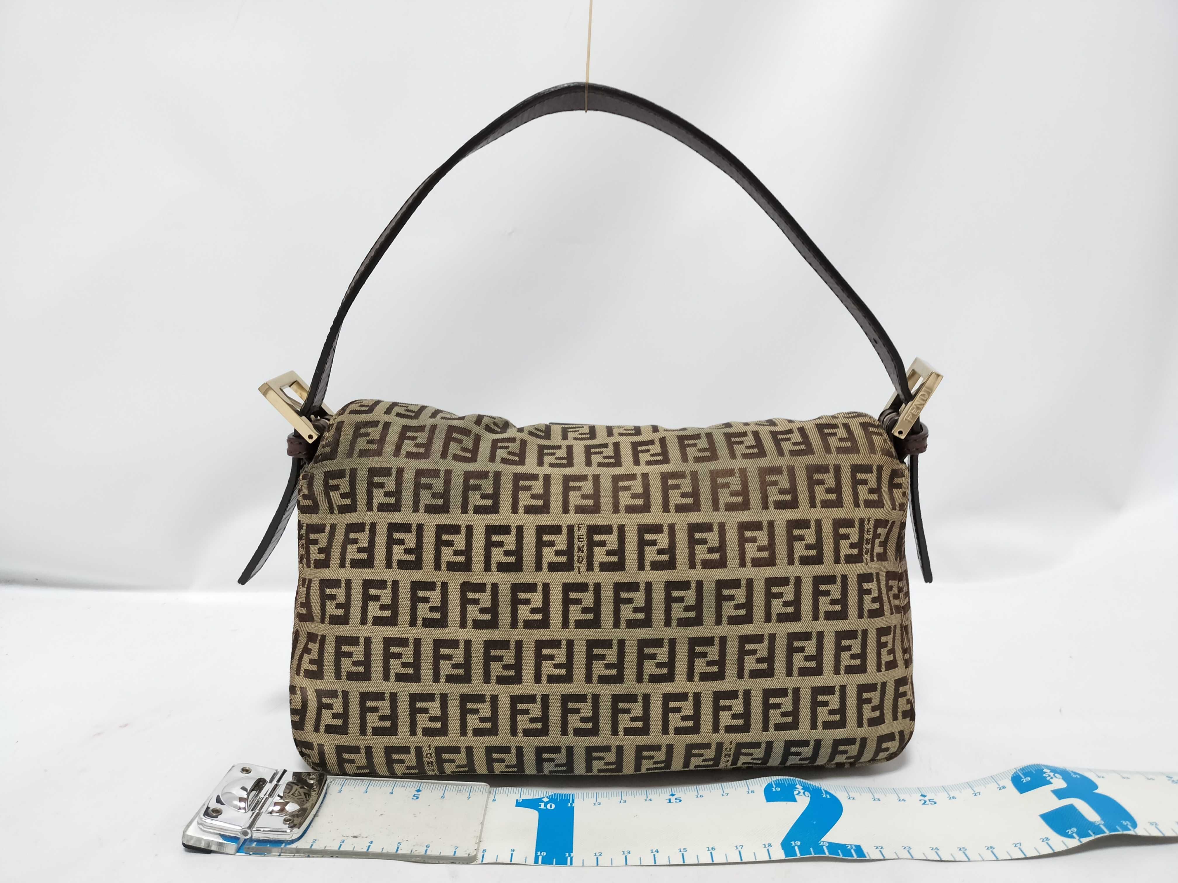 Mamma Fendi Zucchino Mamma Bucket Shoulder Bag Gold Hardware Handbag — view 2