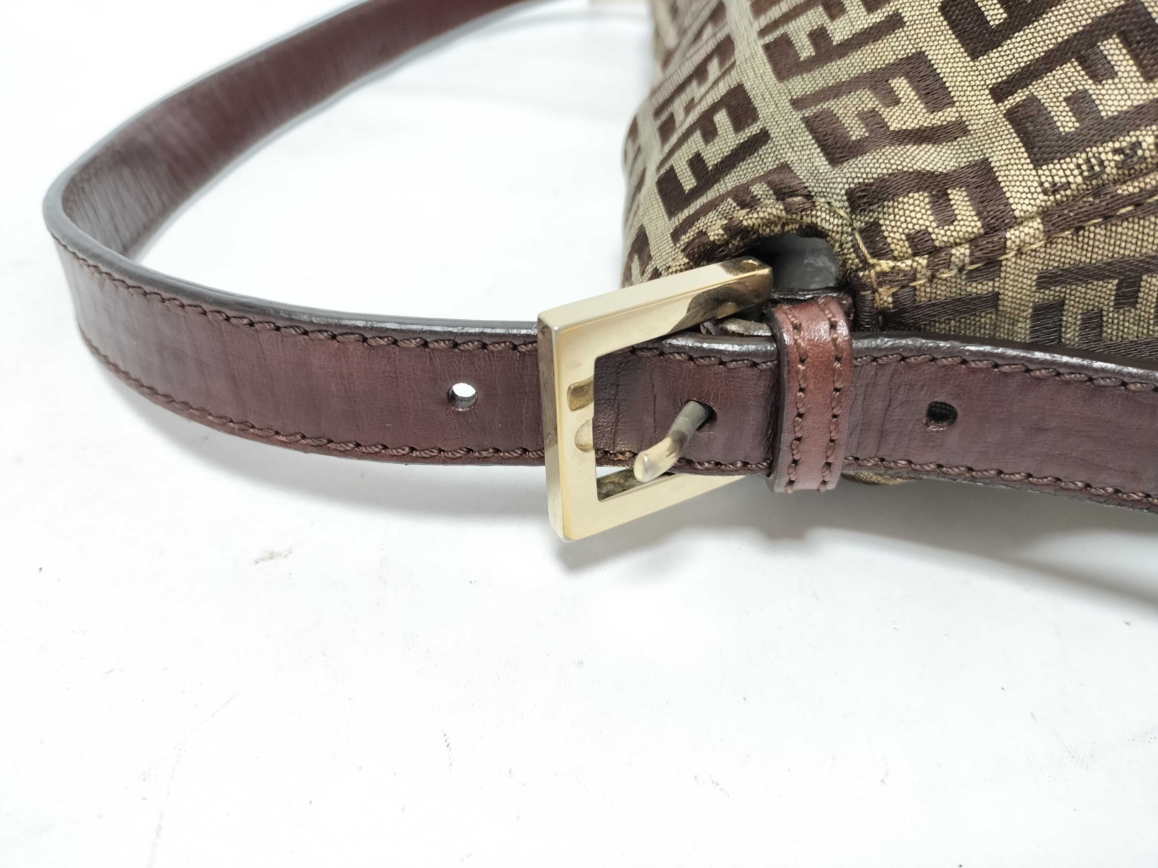 Mamma Fendi Zucchino Mamma Bucket Shoulder Bag Gold Hardware Handbag — view 5