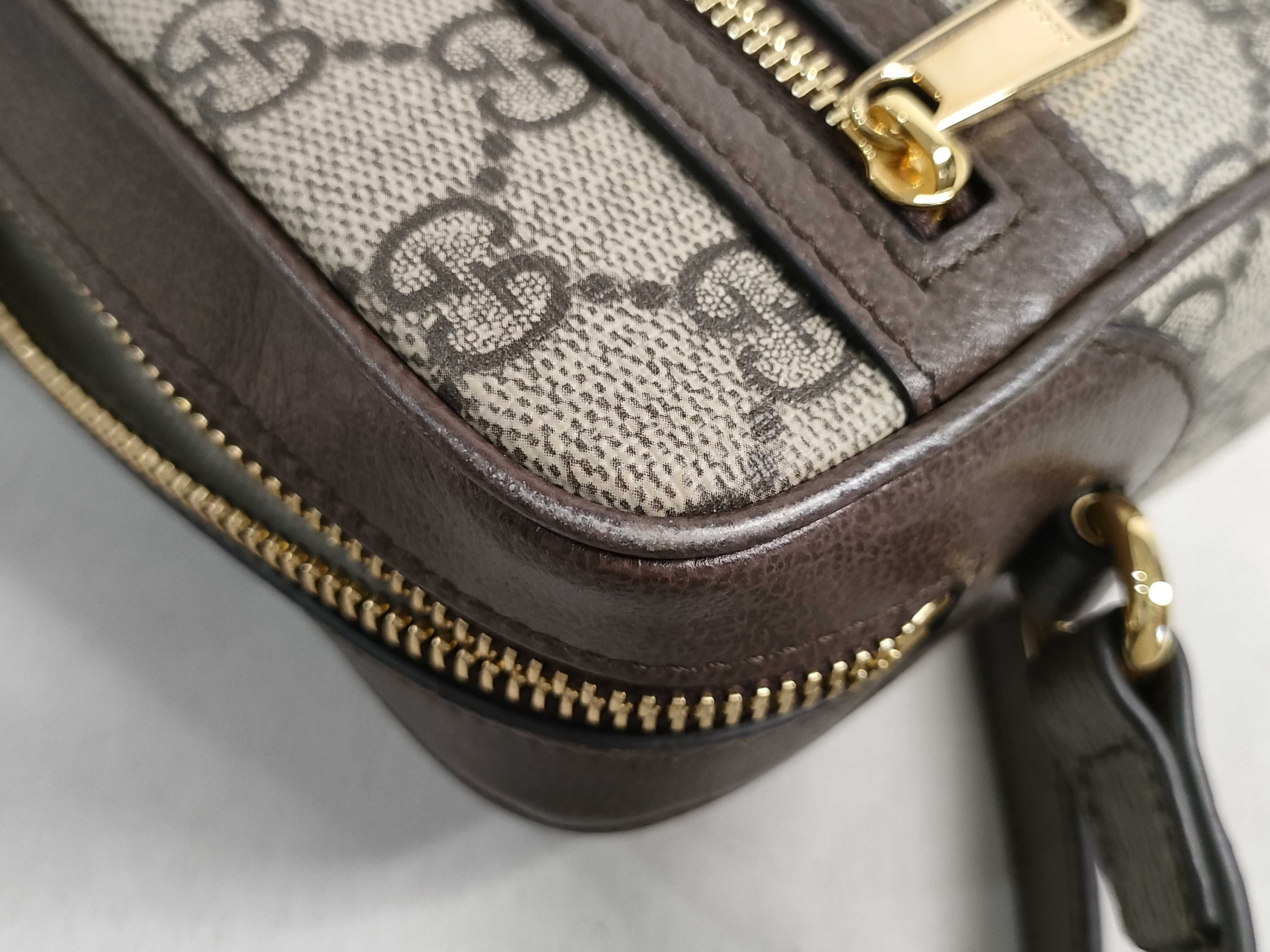GG Supreme Ophidia PVC x Leather Shoulder Bag, Beige, 816359 (Shoulder Bag) — view 14