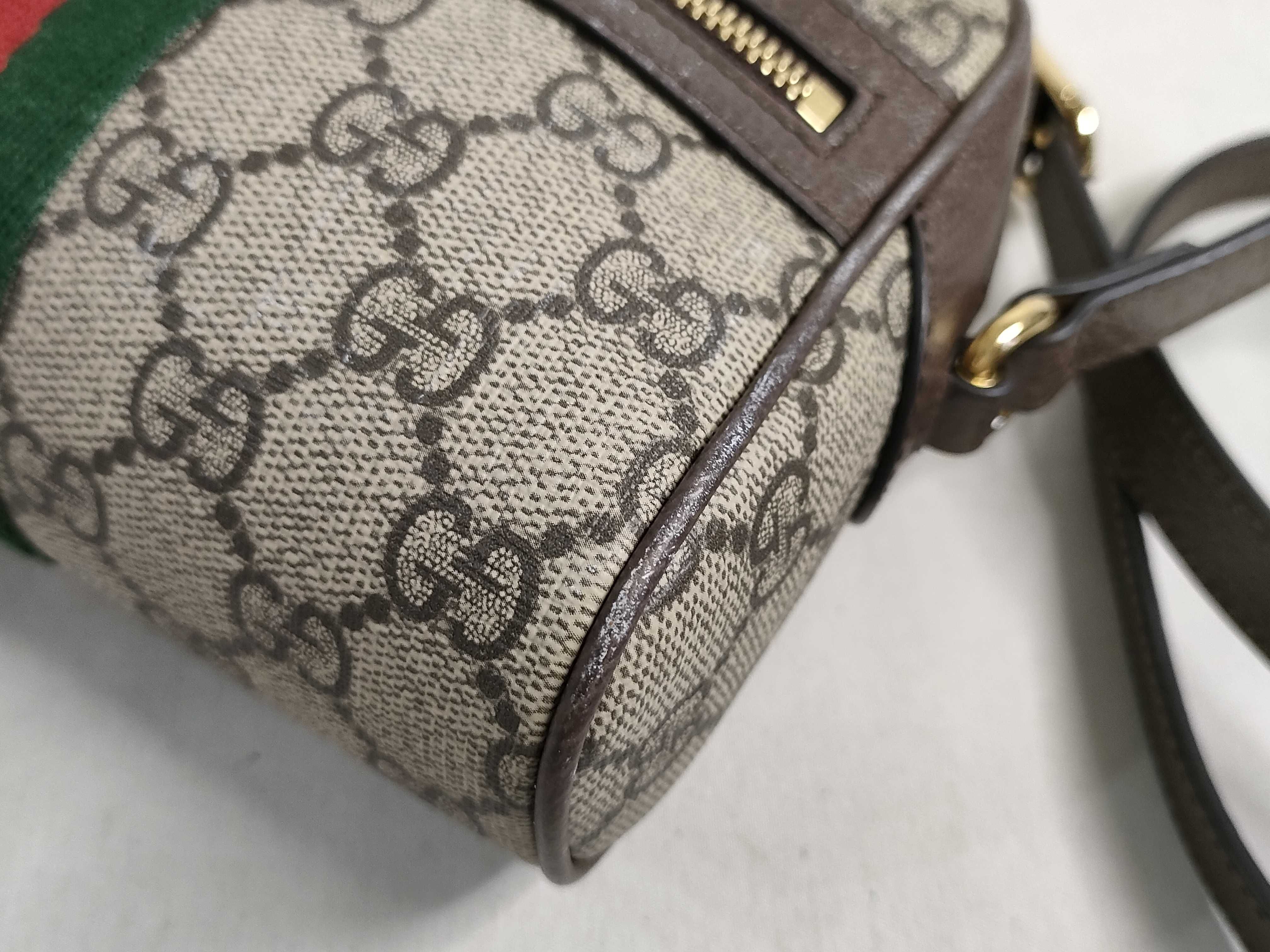 GG Supreme Ophidia PVC x Leather Shoulder Bag, Beige, 816359 (Shoulder Bag) — view 6