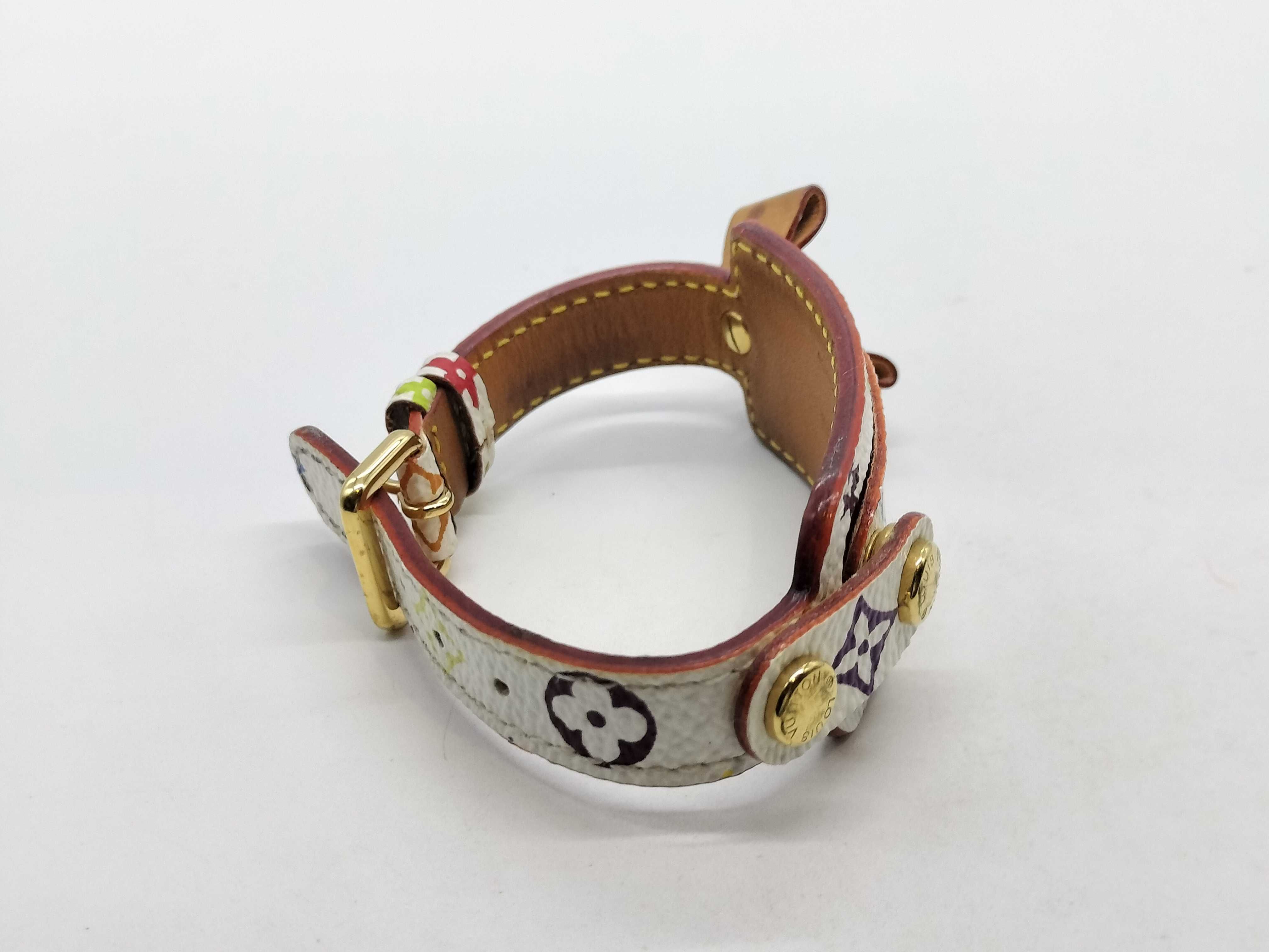 Monogram Multicolor Leather Bracelet/Bangle — view 2