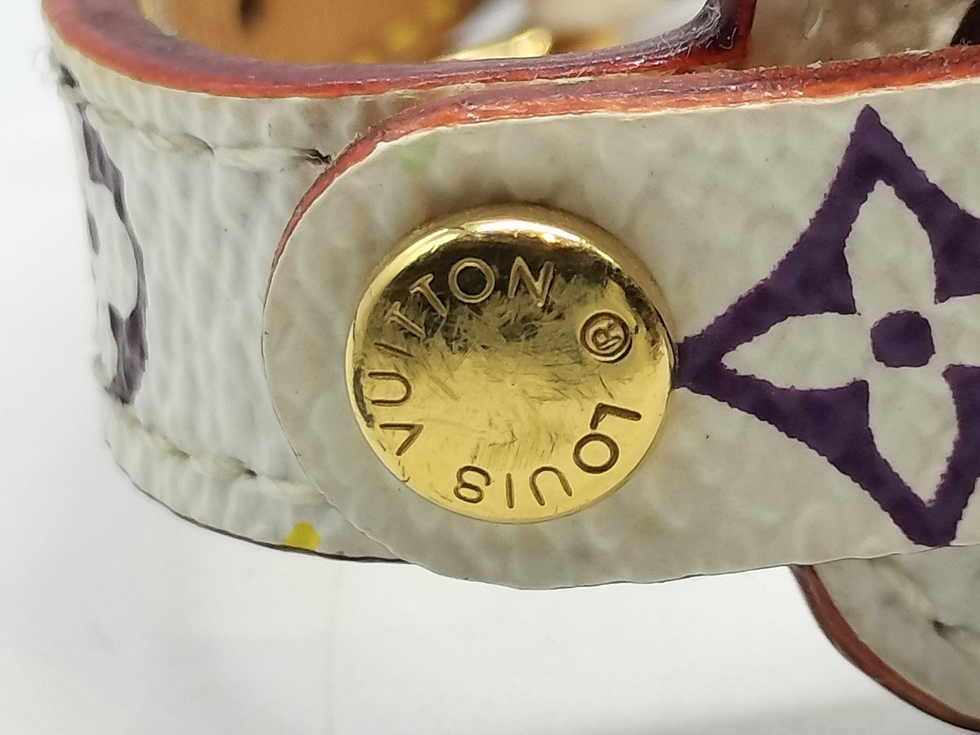 Monogram Multicolor Leather Bracelet/Bangle — view 6