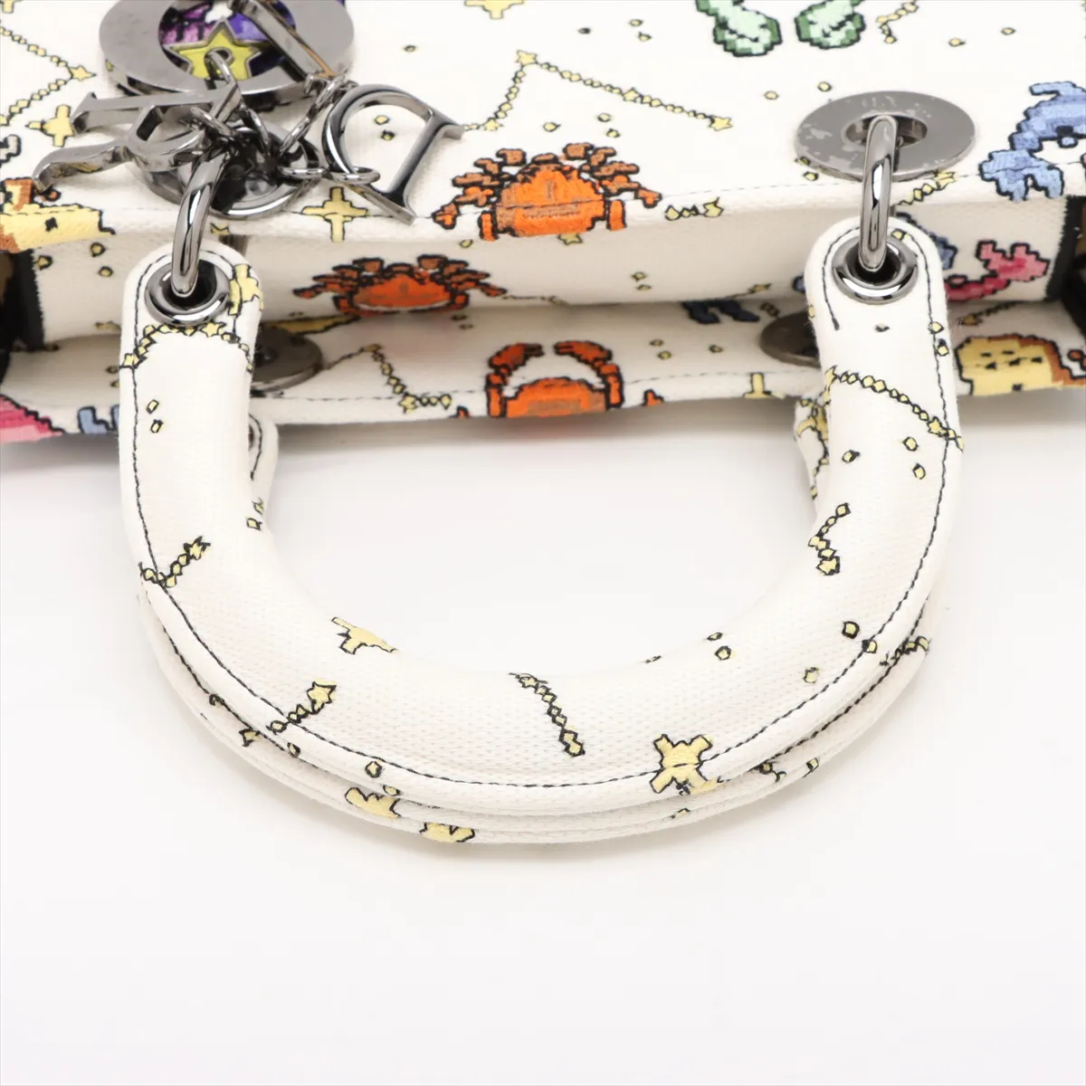 Lady Delight Medium Canvas 2WAY Handbag White — view 5