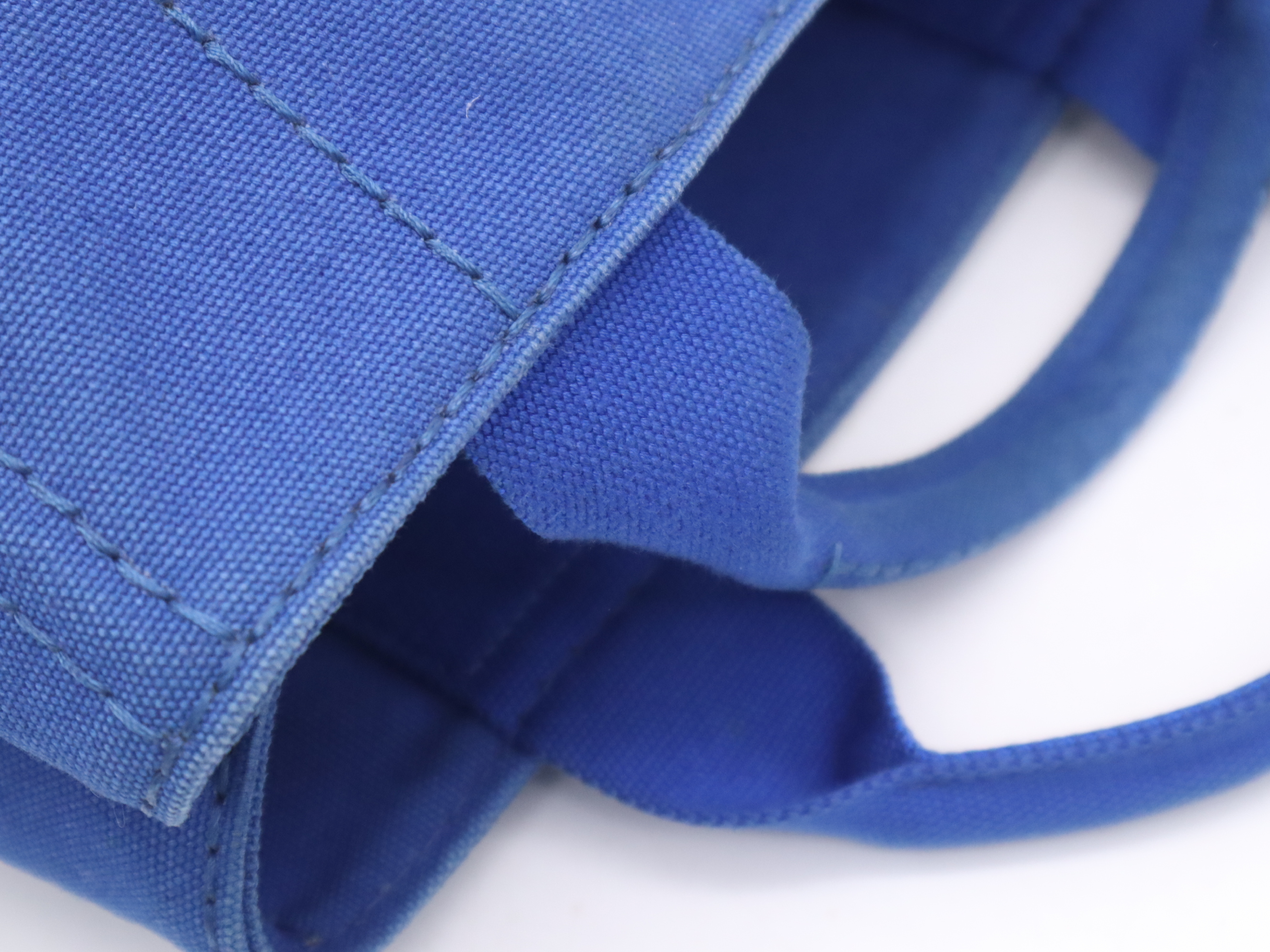 Canvas Canapa 2-Way Handbag, Blue, with Dust Bag. — view 7