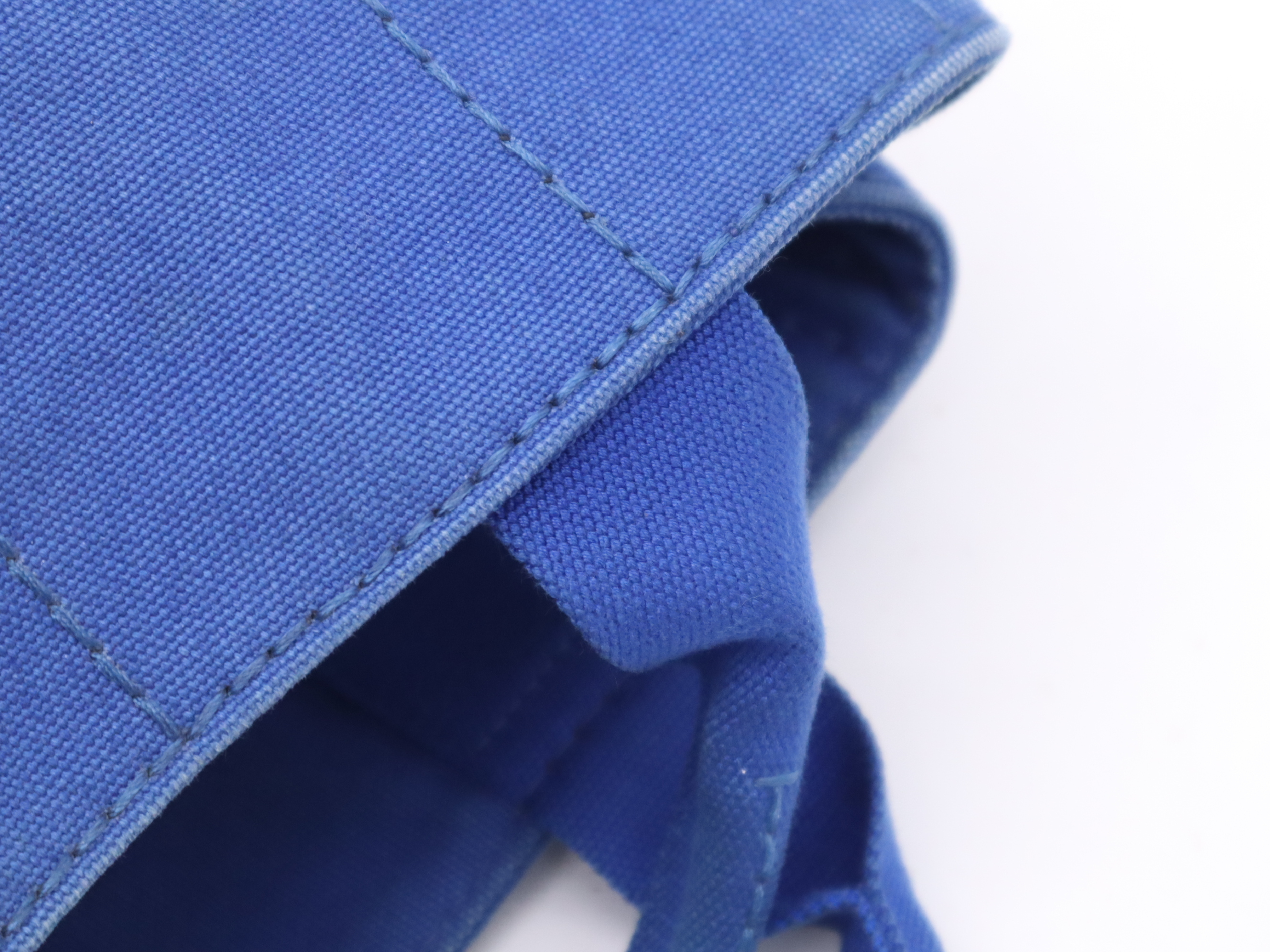 Canvas Canapa 2-Way Handbag, Blue, with Dust Bag. — view 8
