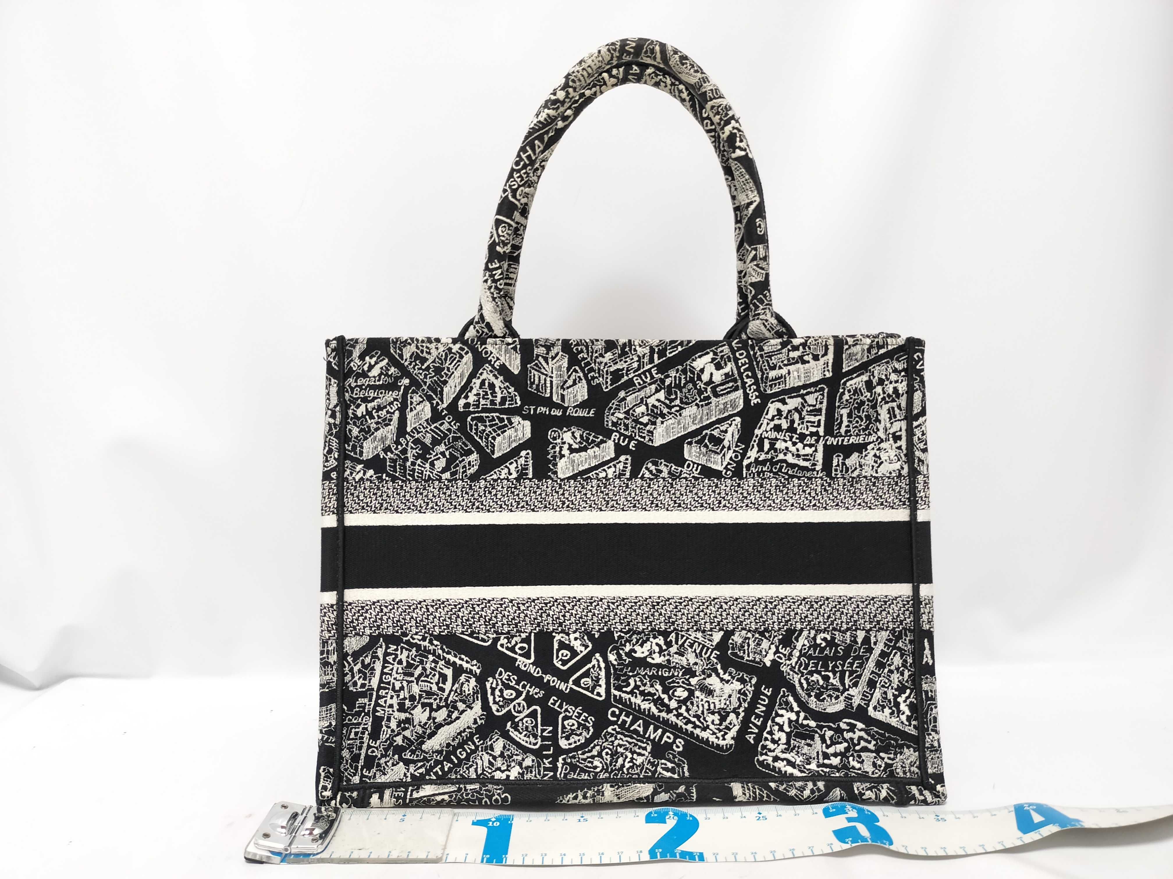 C. Book Tote Medium Black Tote Bag — view 2