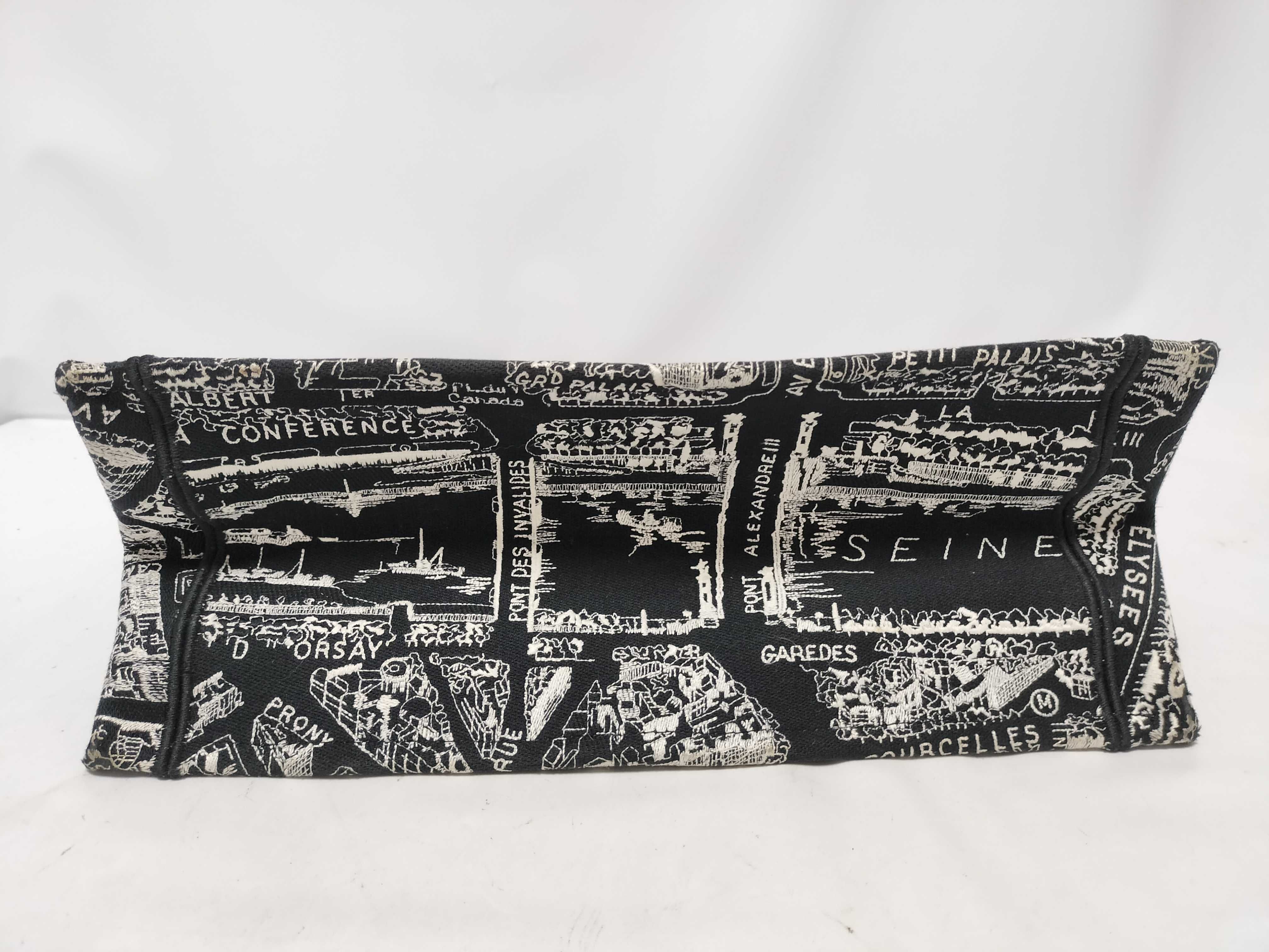 C. Book Tote Medium Black Tote Bag — view 6