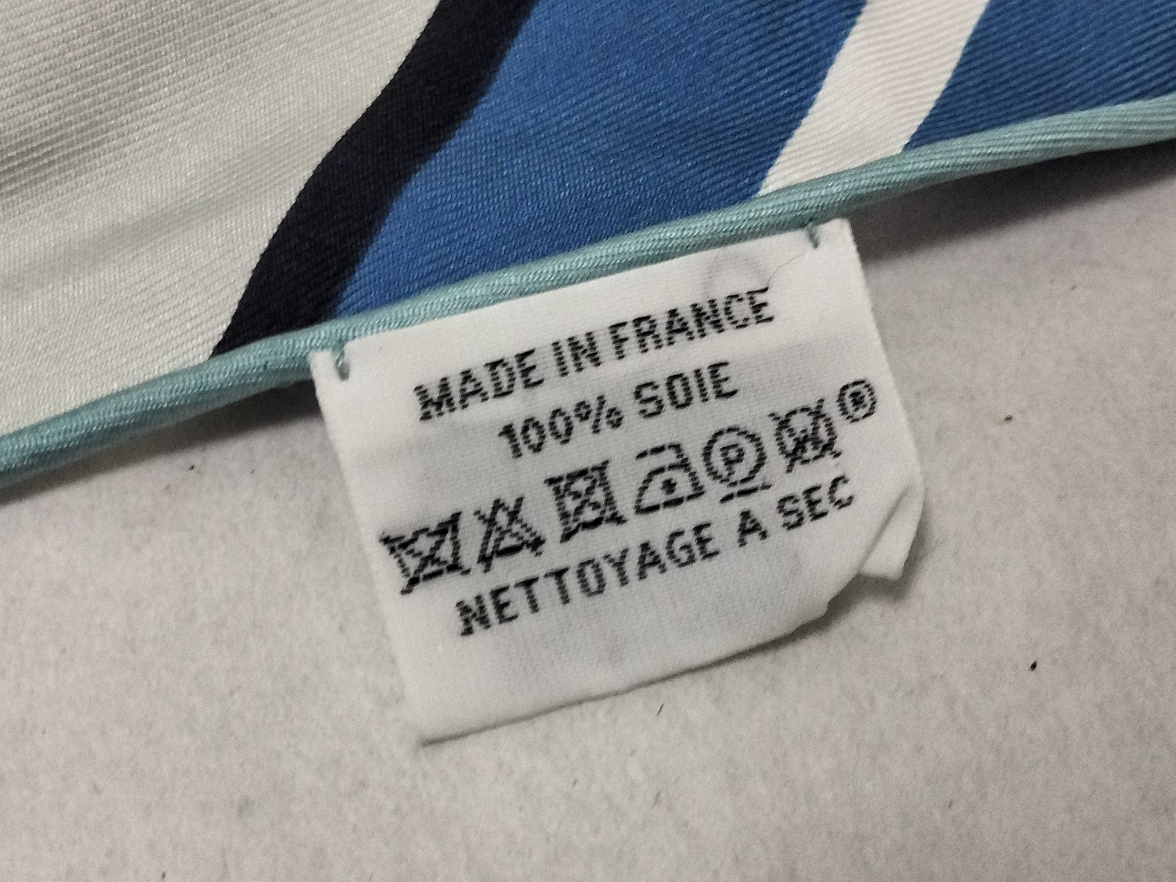 Triangle Geant Light Blue Multicolor Silk Scarf and other accessories — view 5