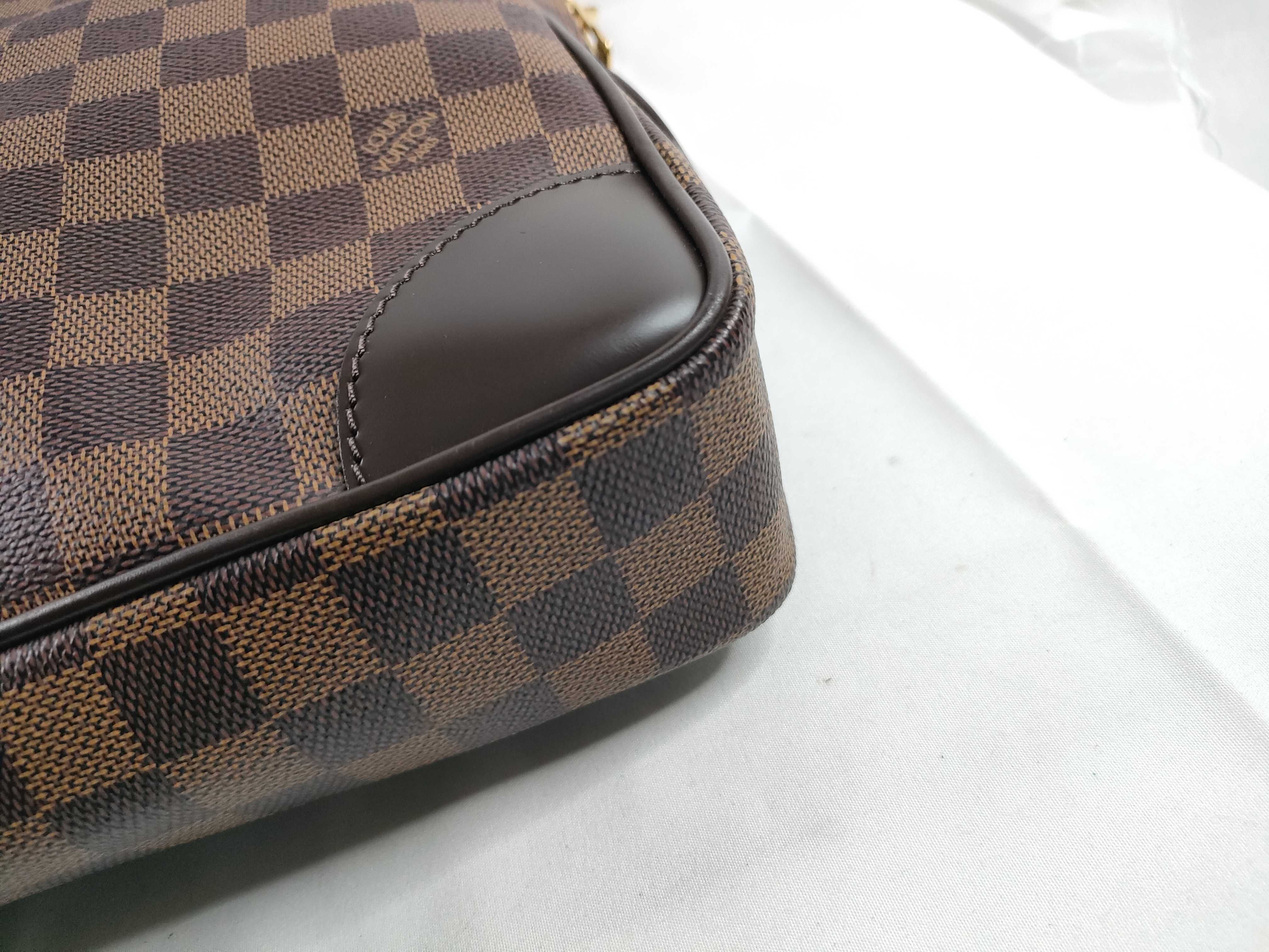 Damier Vuitton Damier Port Document Voyage N41124 Brown RI4150 Business Bag — view 5