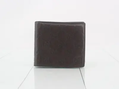 Bi-fold wallet, dark brown