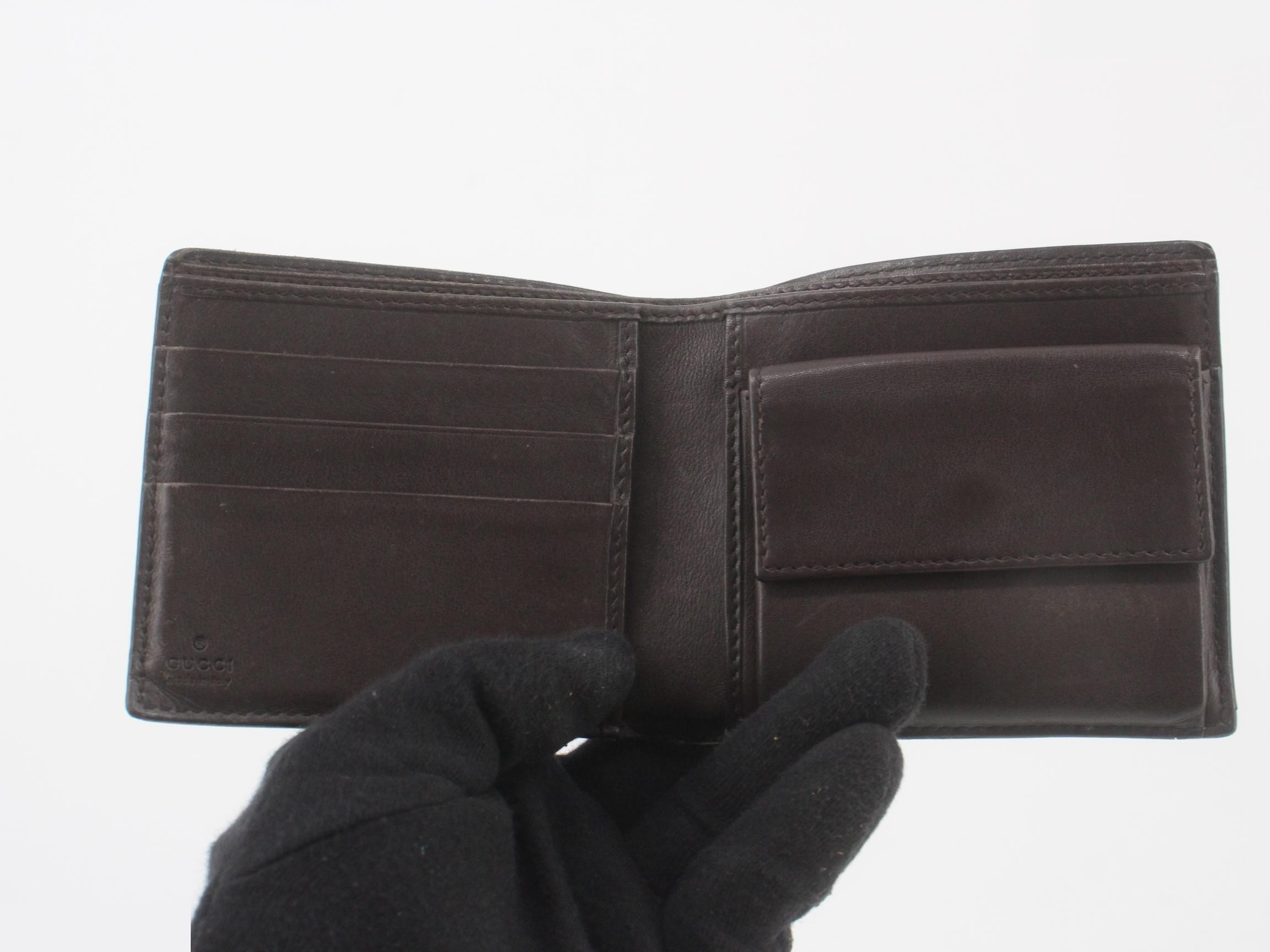 Bi-fold wallet, dark brown — view 4