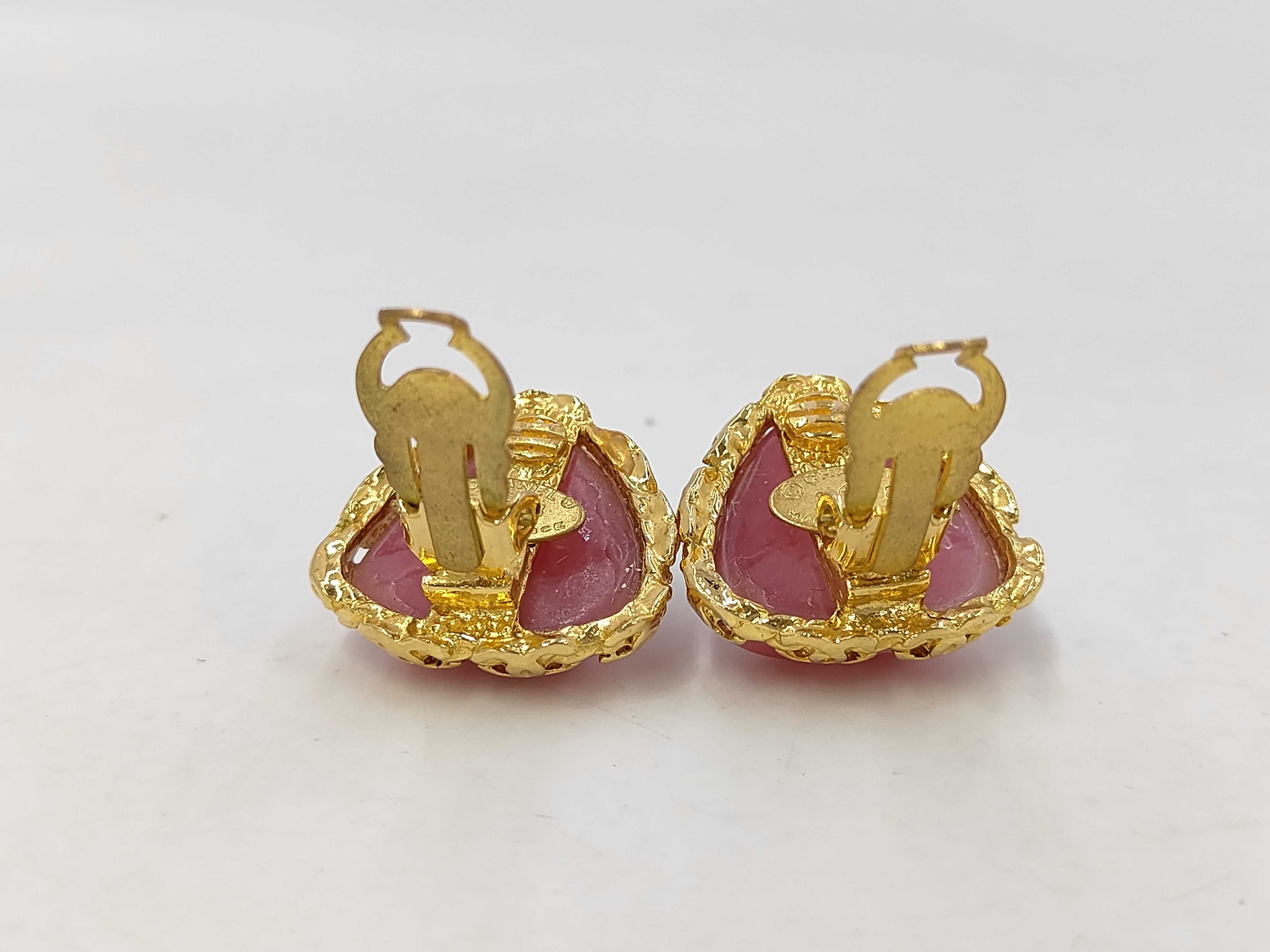 Vintage Red Stone Earrings — view 3