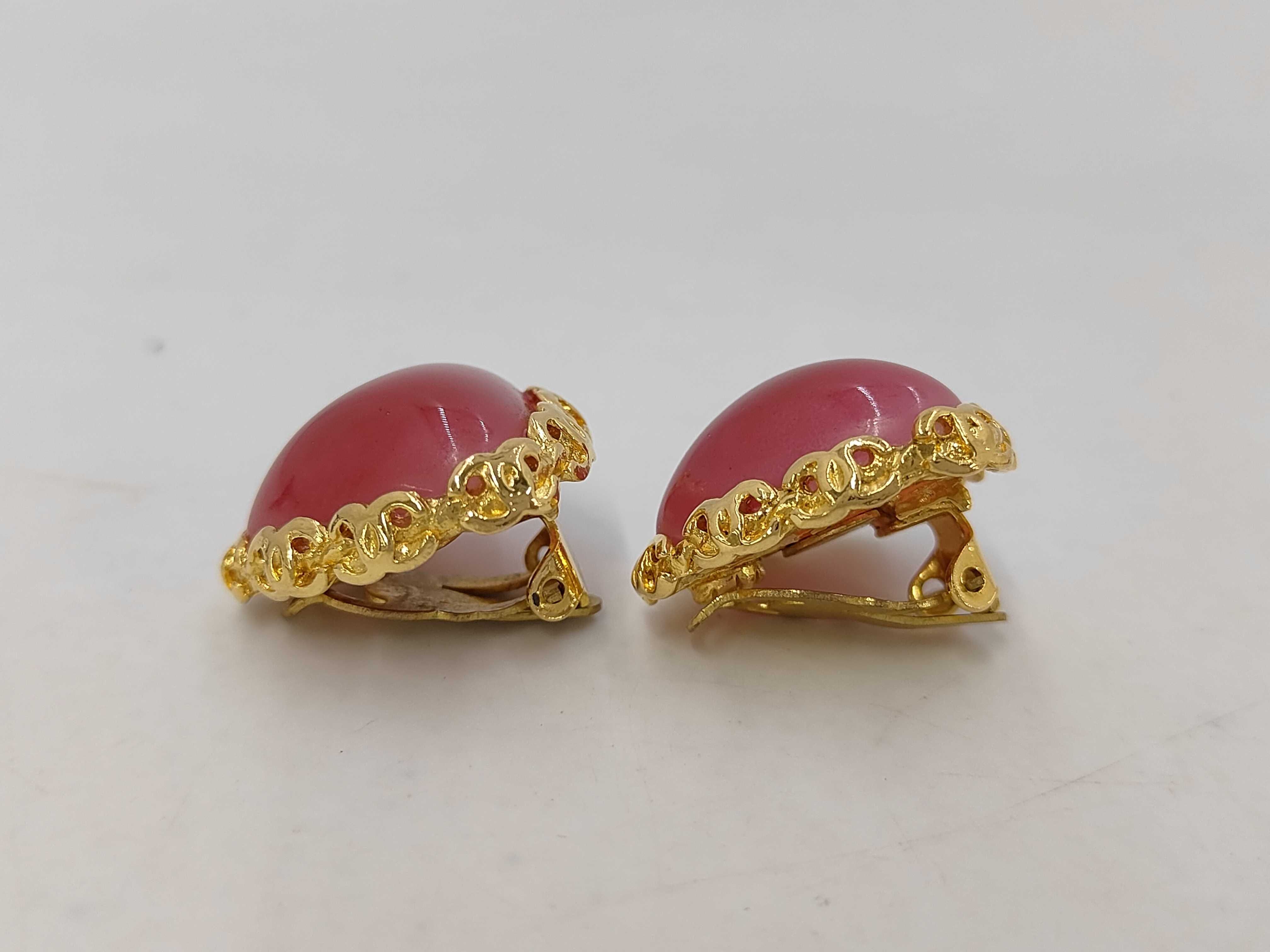 Vintage Red Stone Earrings — view 6