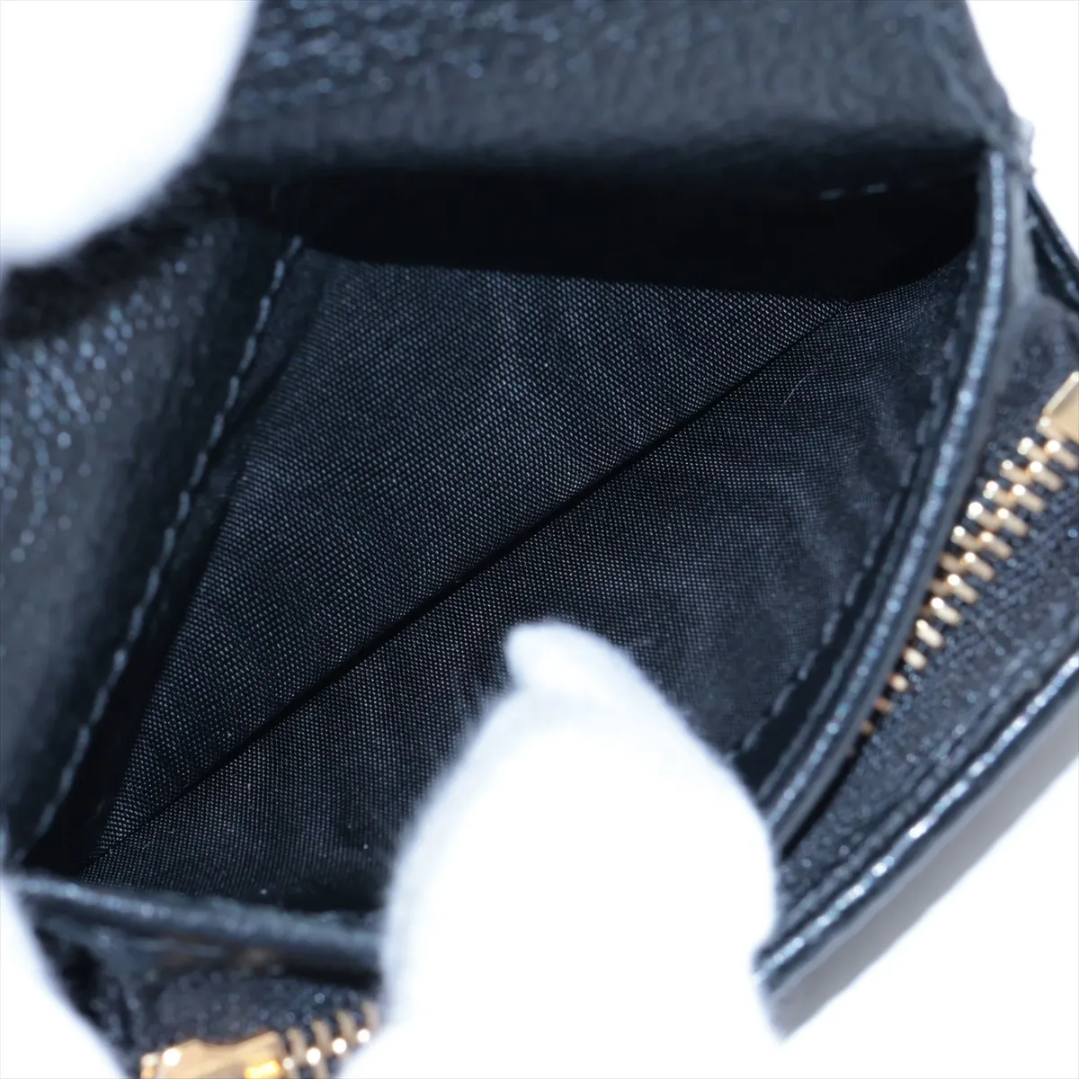 GG Supreme 523155 PVC x Leather Compact Wallet, Black — view 5