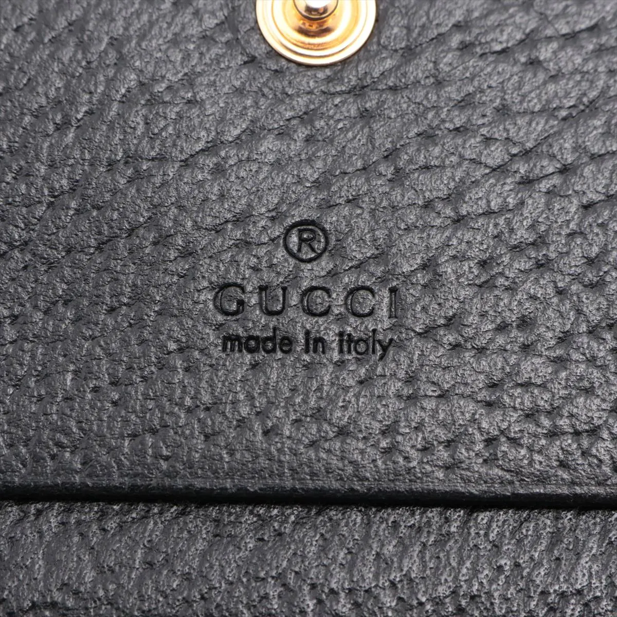 GG Supreme 523155 PVC x Leather Compact Wallet, Black — view 7