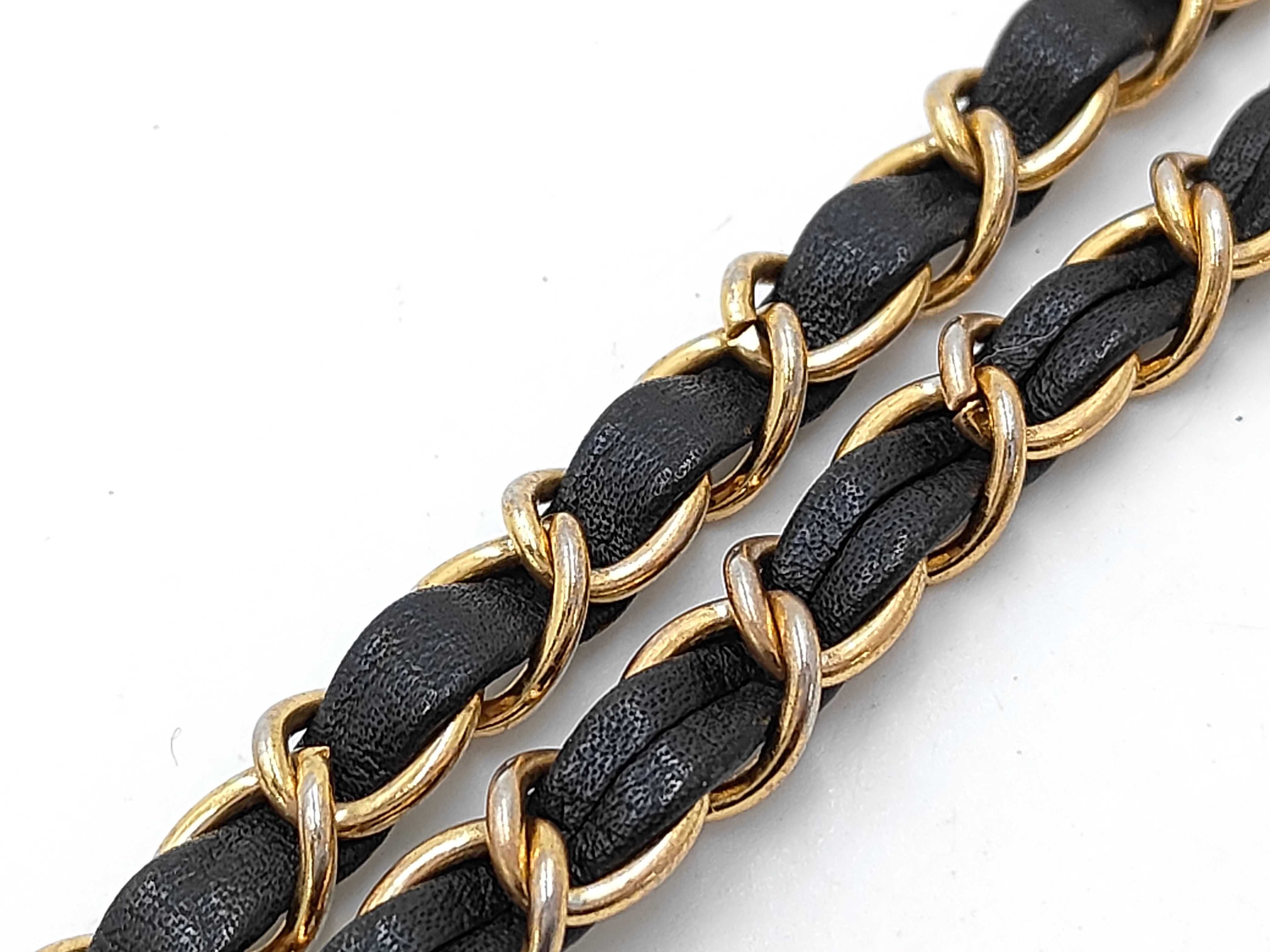 Matelassé Chain Shoulder Bag, Turnlock Closure, Lambskin, Black Bag — view 4