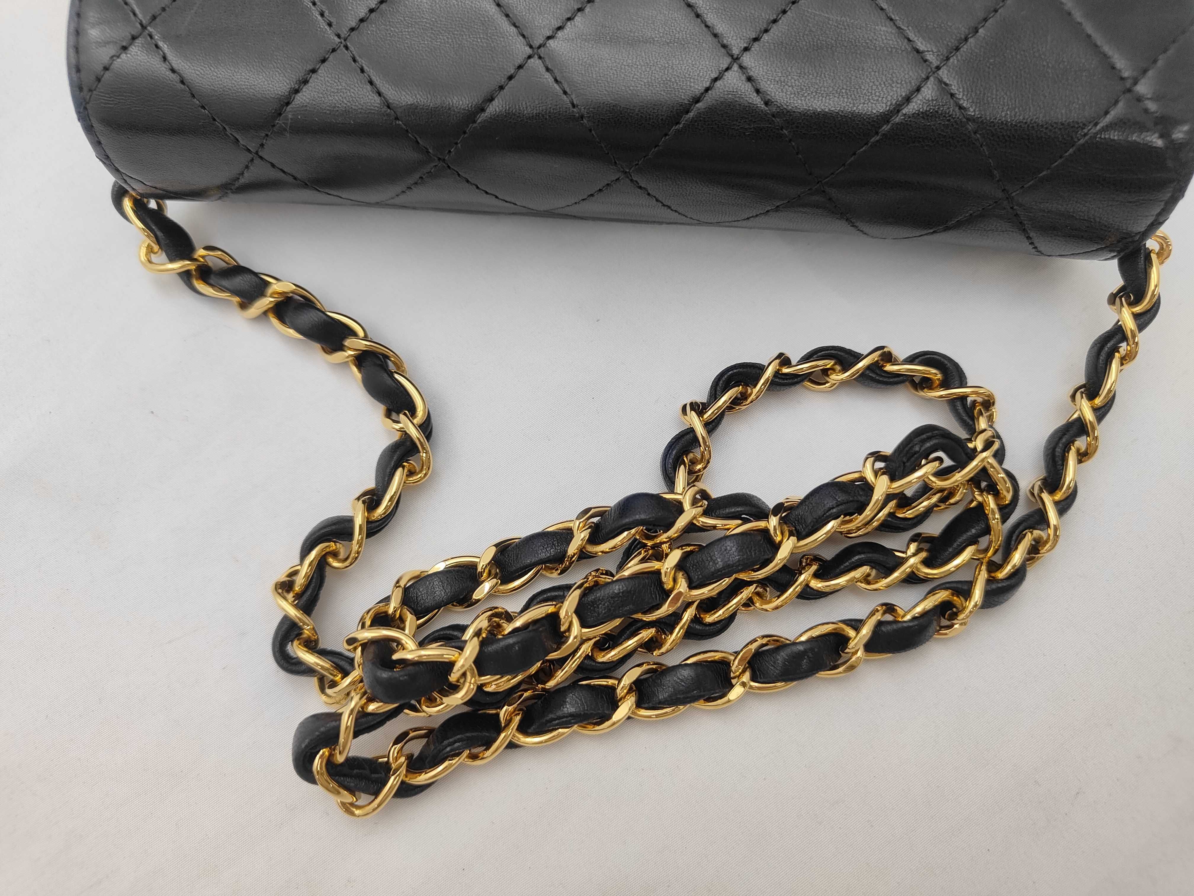 Matelassé Lambskin Push-Lock Chain Shoulder Bag (Stamp Included, Serial Number 4) — view 3