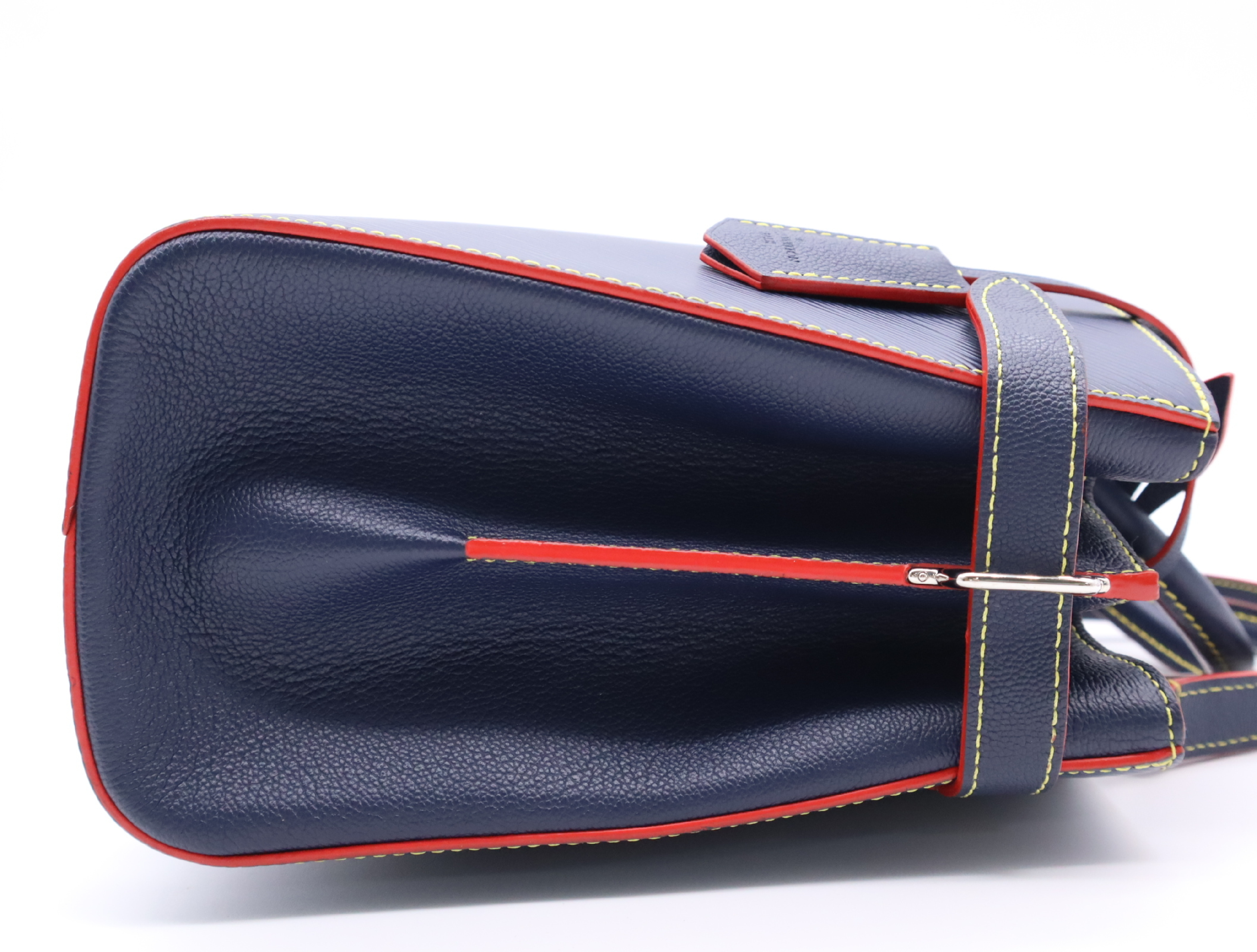 M54980 Epi Twist Tote Indigo Blue Handbag with Shoulder Strap and Clochette — view 5