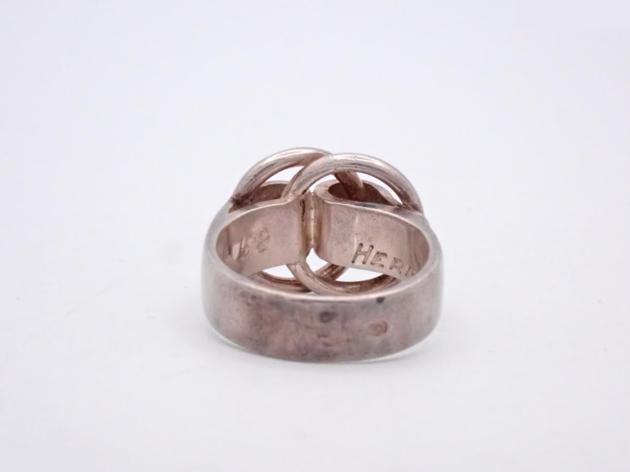 Do the Know Ring, 925 sterling silver, 6.8g, stamped 52, actual size #51 — view 2