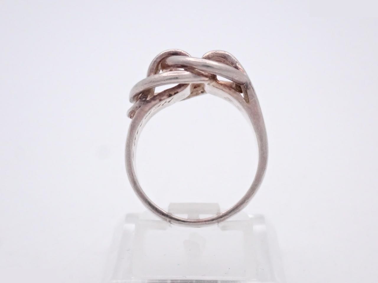 Do the Know Ring, 925 sterling silver, 6.8g, stamped 52, actual size #51 — view 3