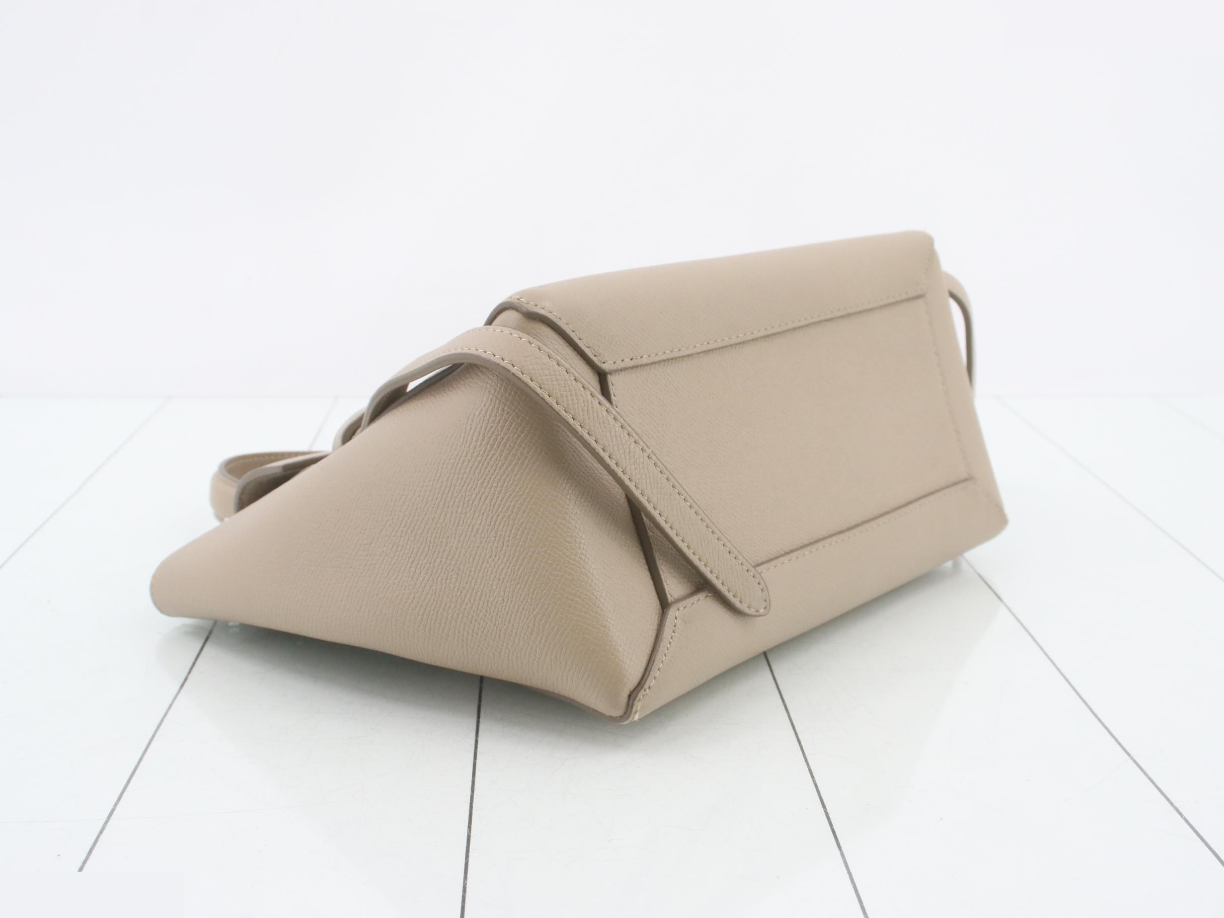 Belt bag micro, beige leather — view 5
