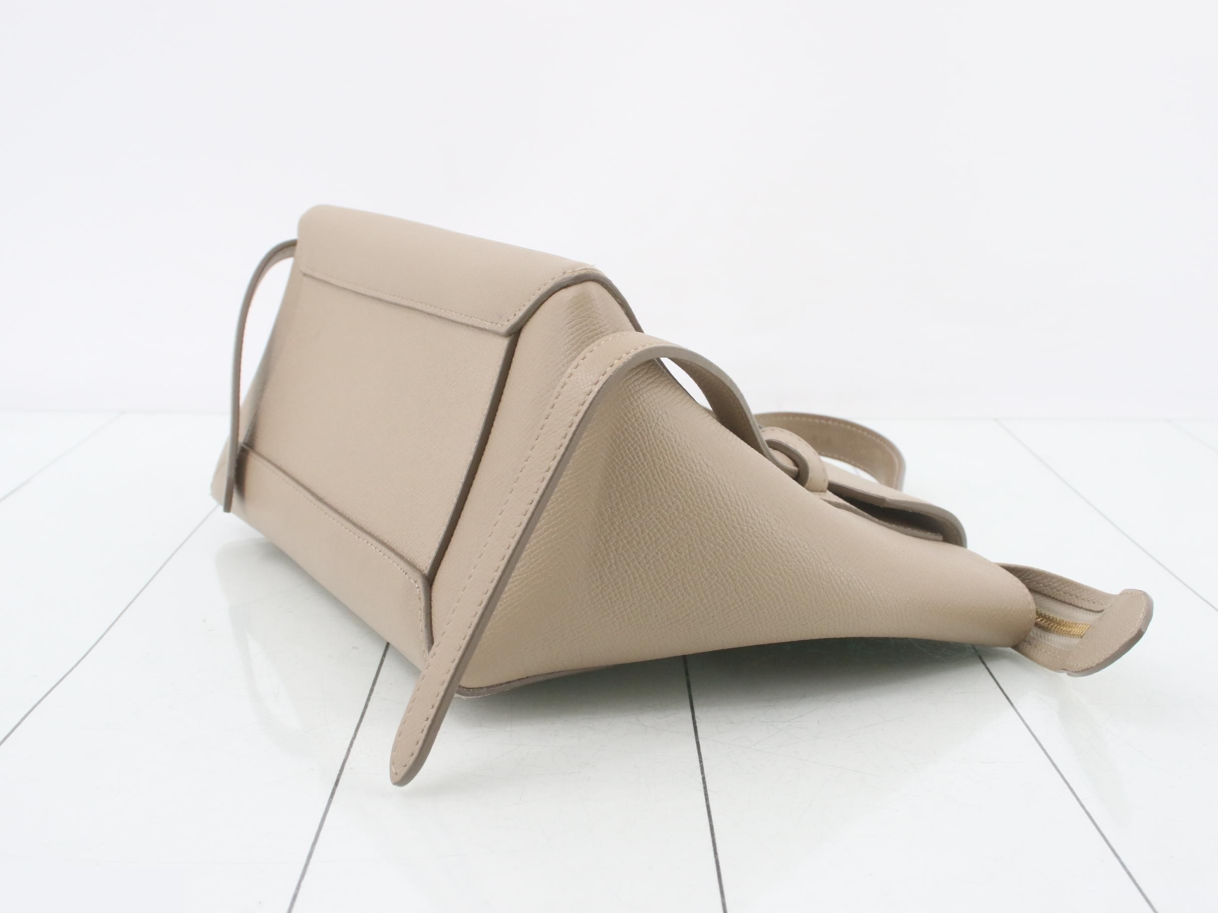 Belt bag micro, beige leather — view 6