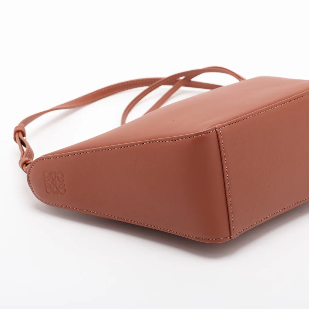 Hammock Mini Hobo Leather Shoulder Bag, Brown — view 4