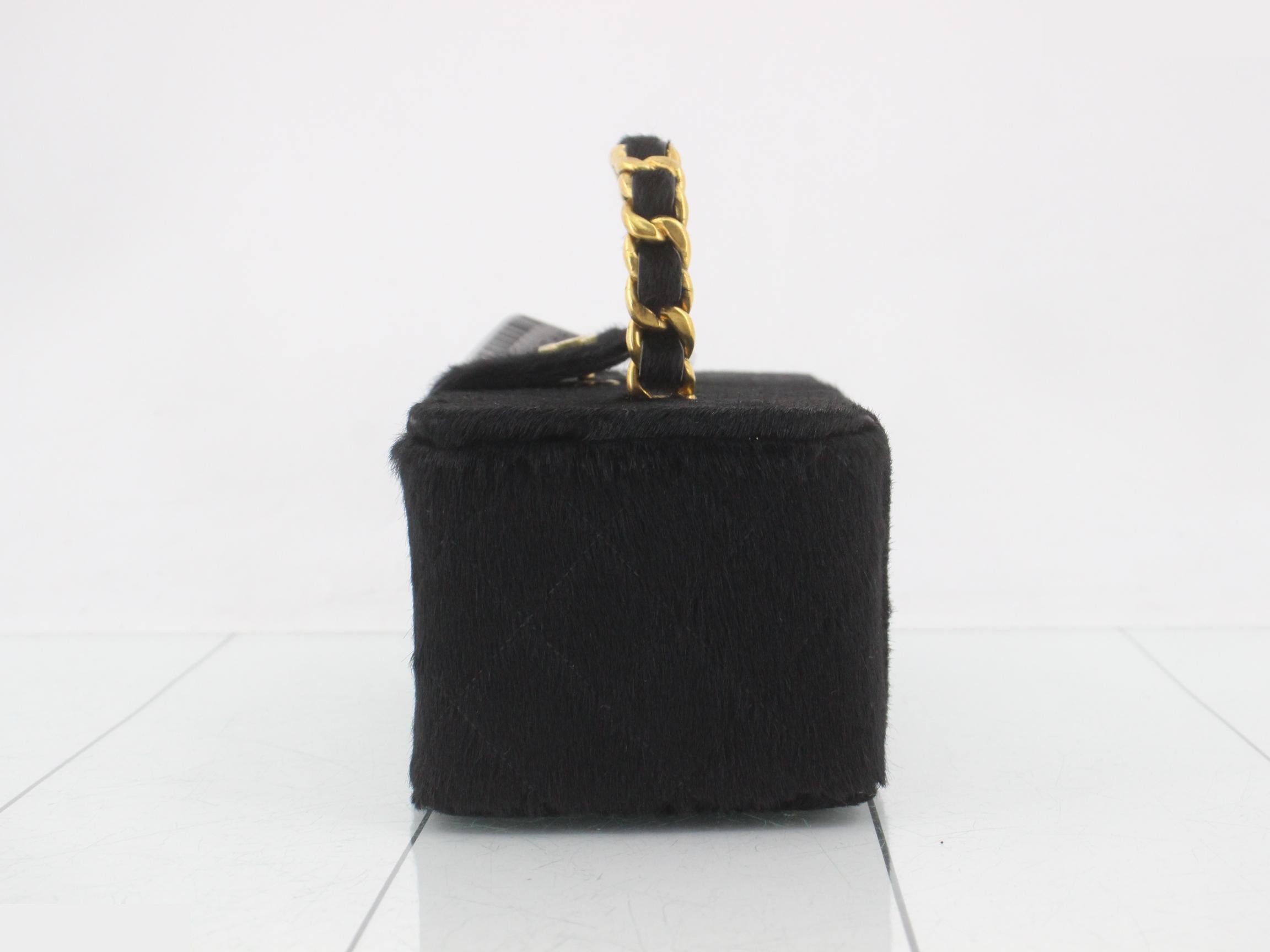Vanity Bag, Black and Gold — view 3