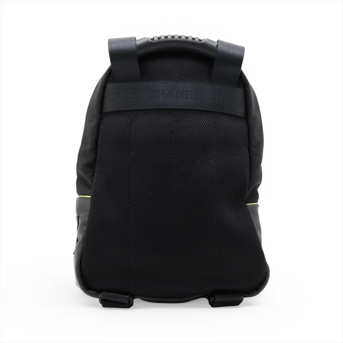 Sport Line Nylon Backpack, Black with Silver Hardware, 9543867, Series 9 — view 2