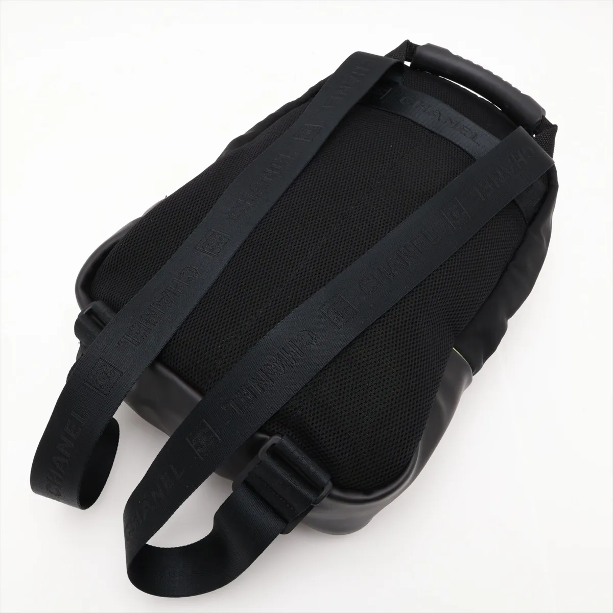 Sport Line Nylon Backpack, Black with Silver Hardware, 9543867, Series 9 — view 5