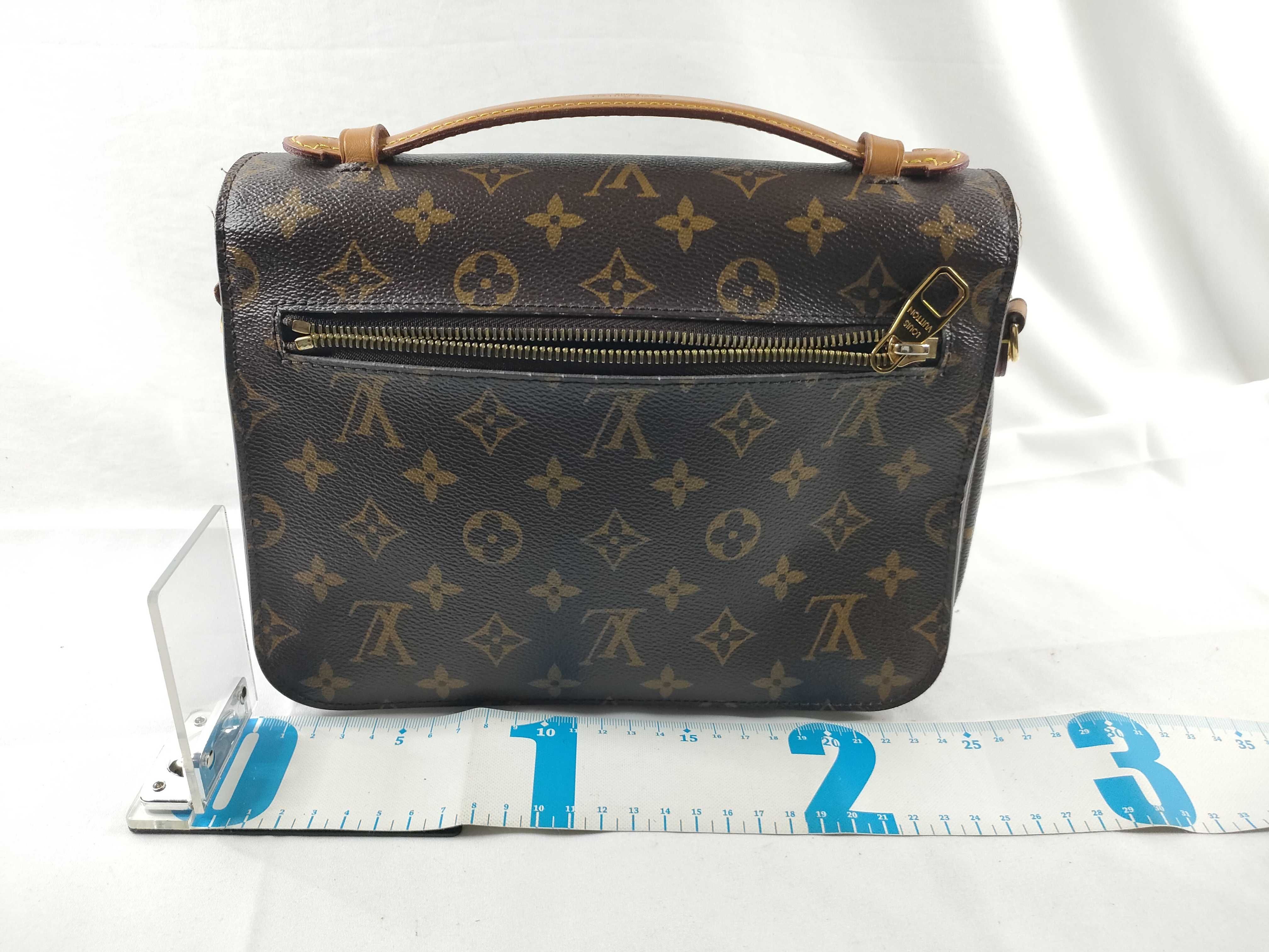 Monogram ID- Monogram Pochette Metis MM M44875 PL4106 Brown with strap #DR41 handbag — view 2