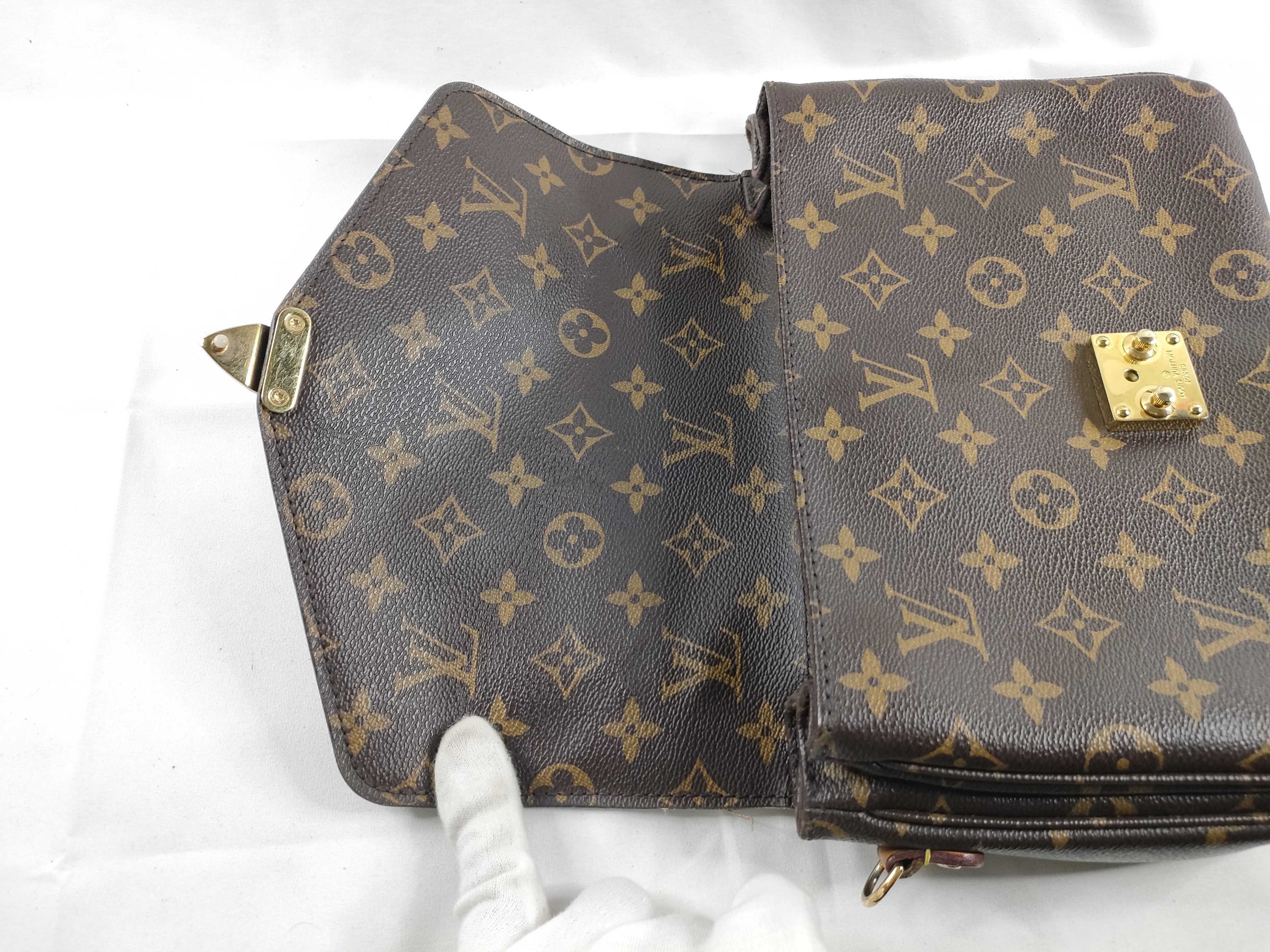 Monogram ID- Monogram Pochette Metis MM M44875 PL4106 Brown with strap #DR41 handbag — view 6