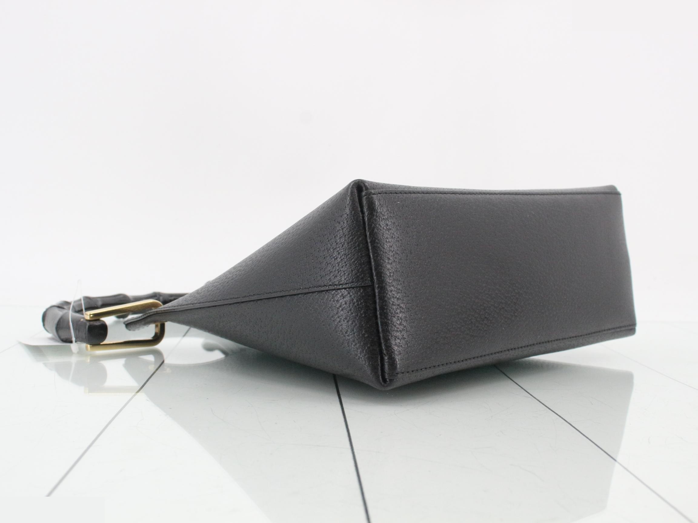 Bamboo Leather Handbag with Pouch — view 5