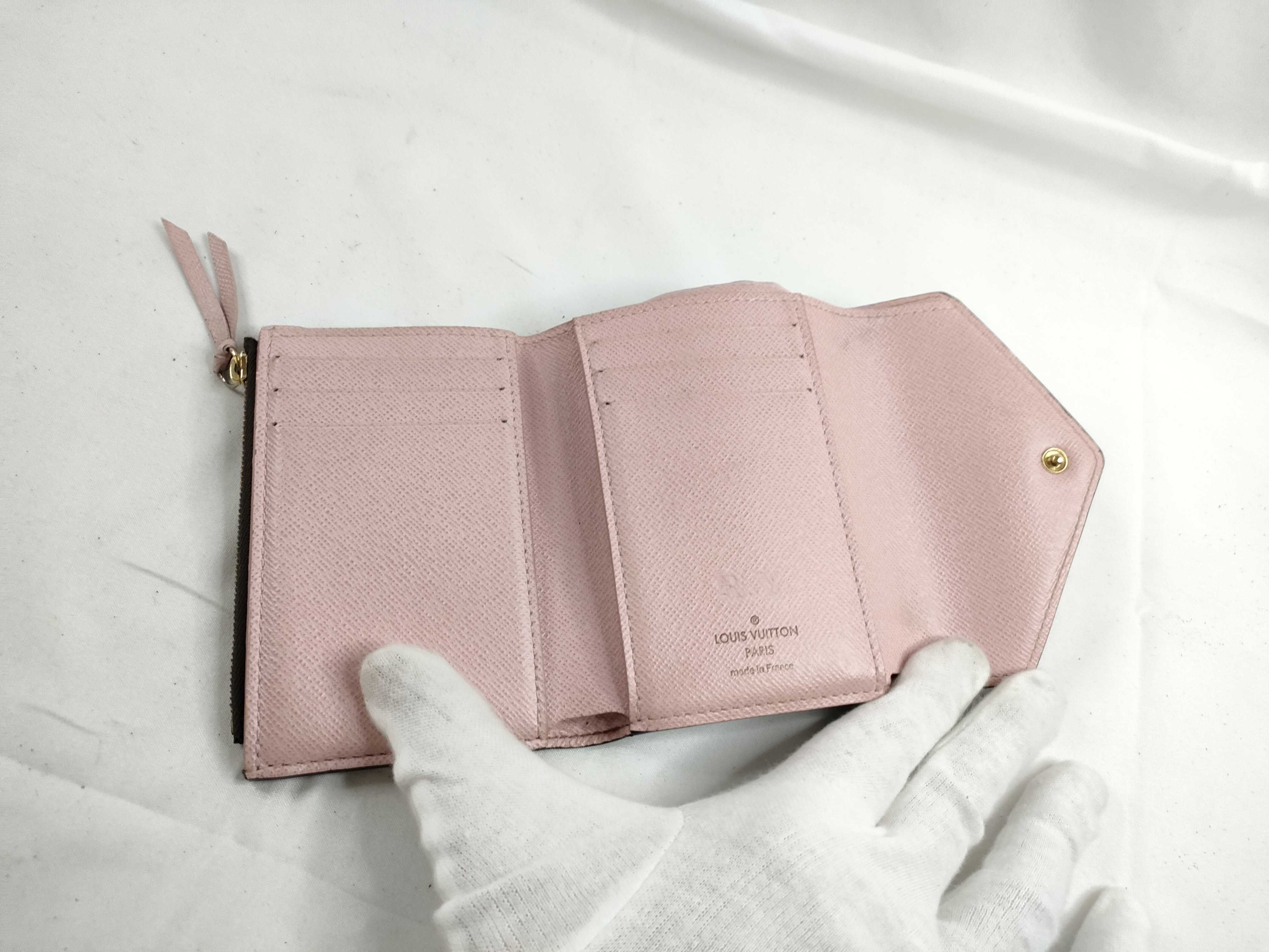 Monogram Louis Vuitton Victorine Rose Ballerine Wallet — view 9