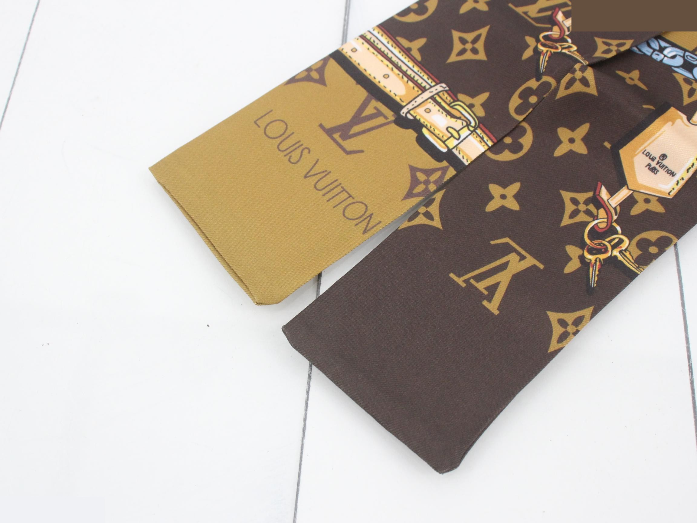 Monogram scarf twilly — view 3