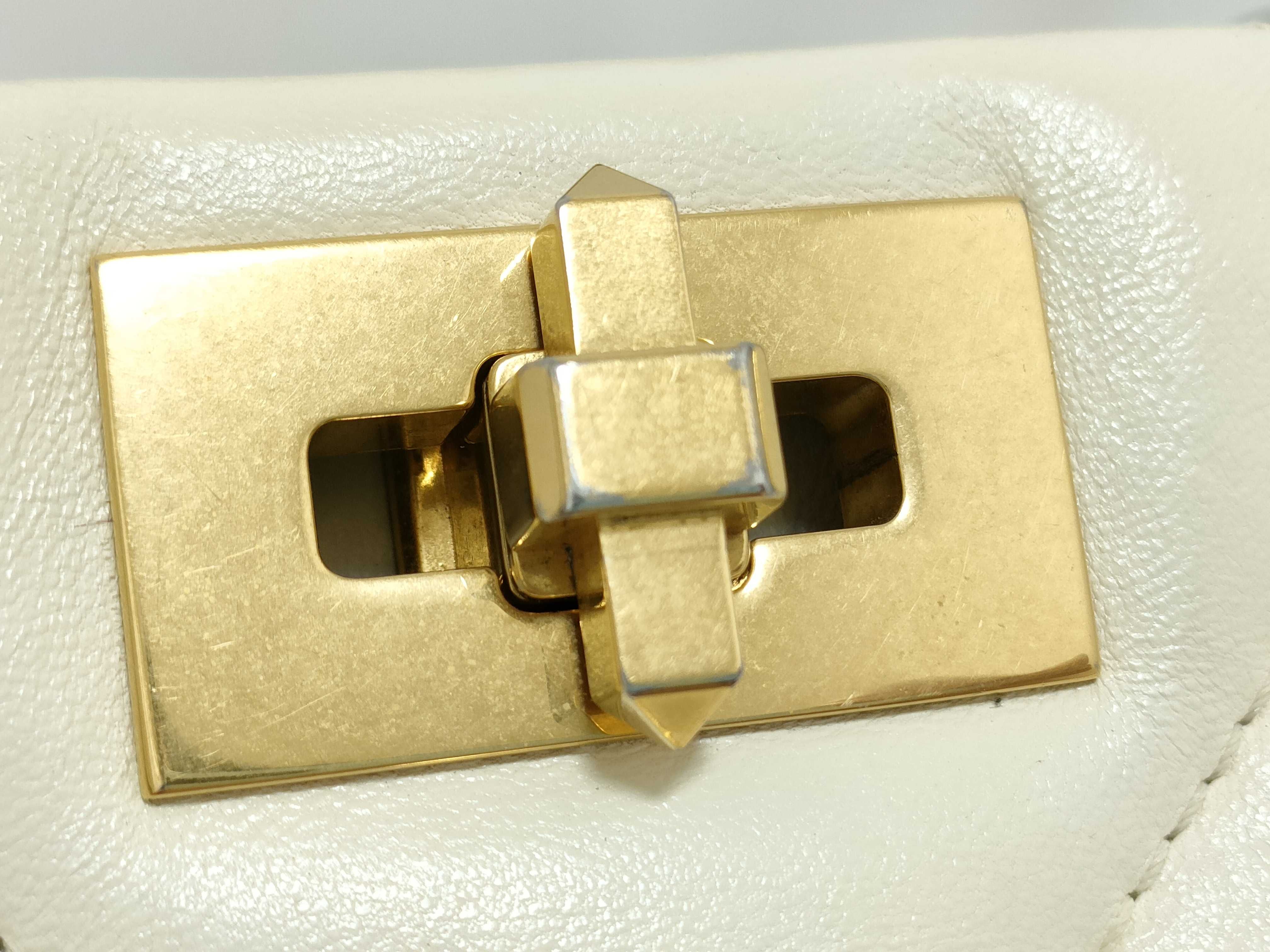 Roman Stud Ivory Leather 2-Way Handbag — view 12