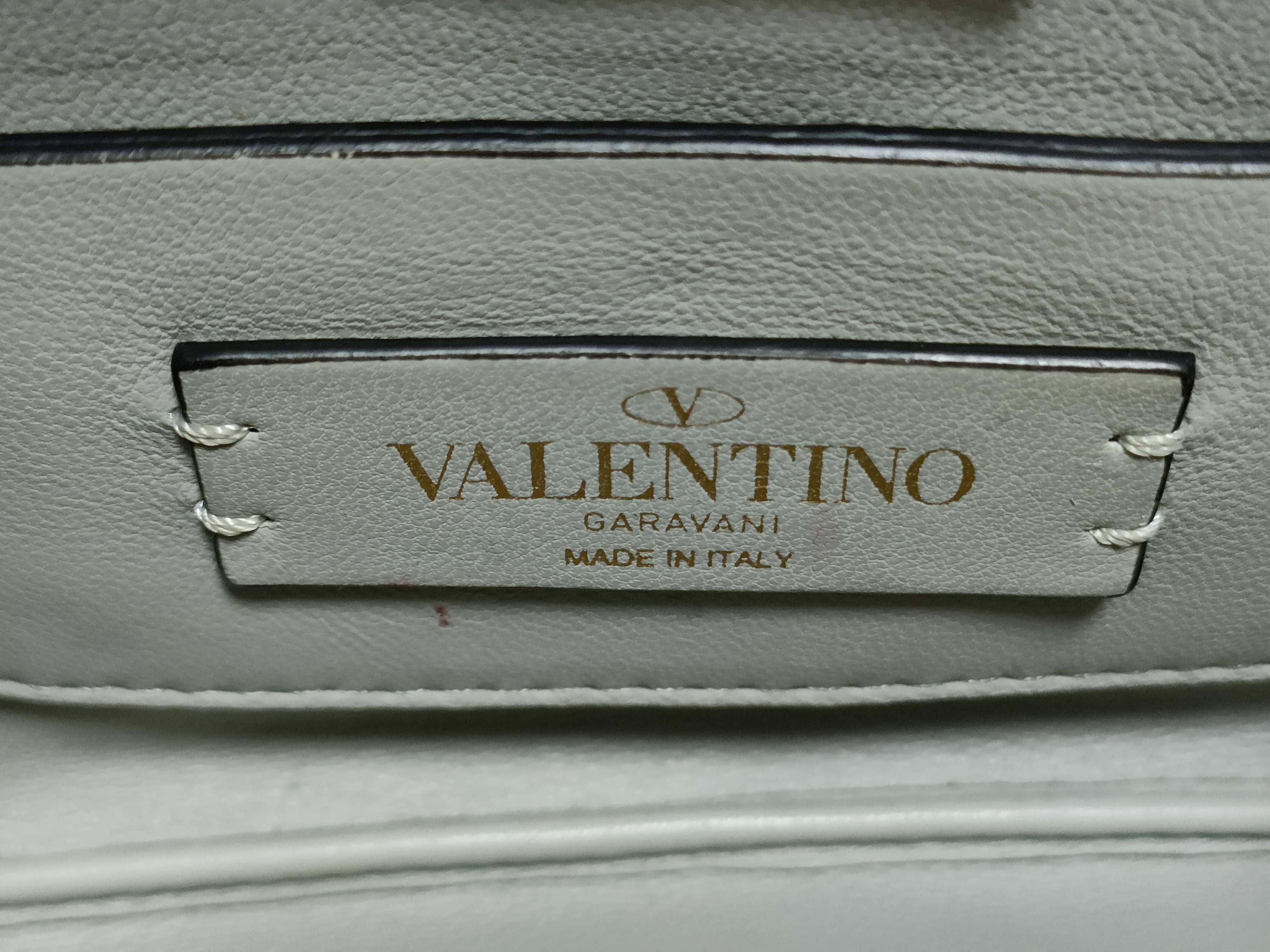 Roman Stud Ivory Leather 2-Way Handbag — view 10